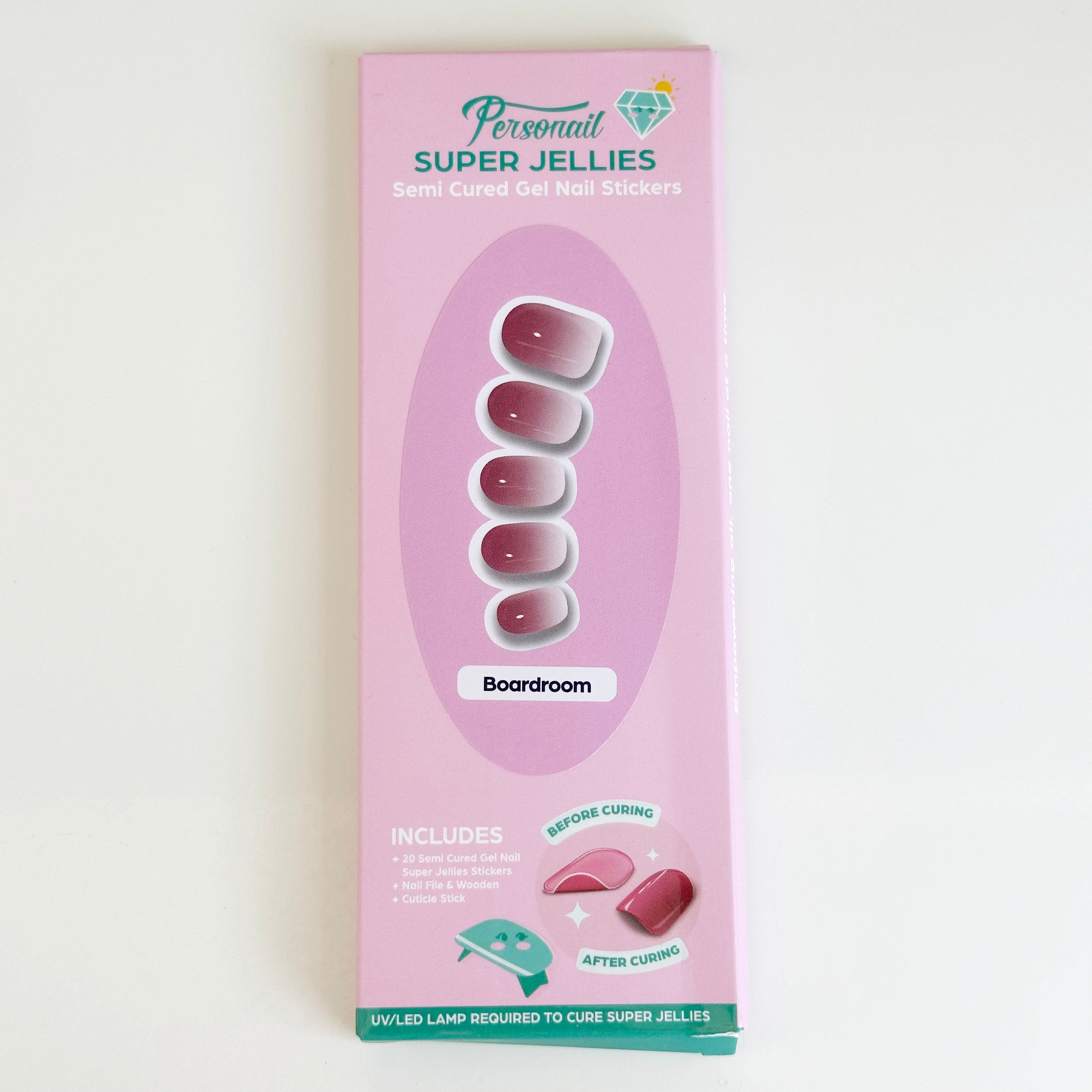 Boardroom | Super Jellies DIY Hard Semi Cured Gel Nail Wraps
