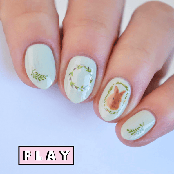 Bun Bun PLAY Nail Art Sticker