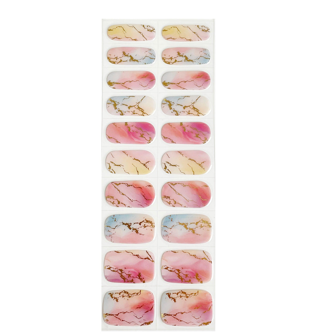 Calacatta | Super Jellies DIY Hard Semi Cured Gel Nail Wraps