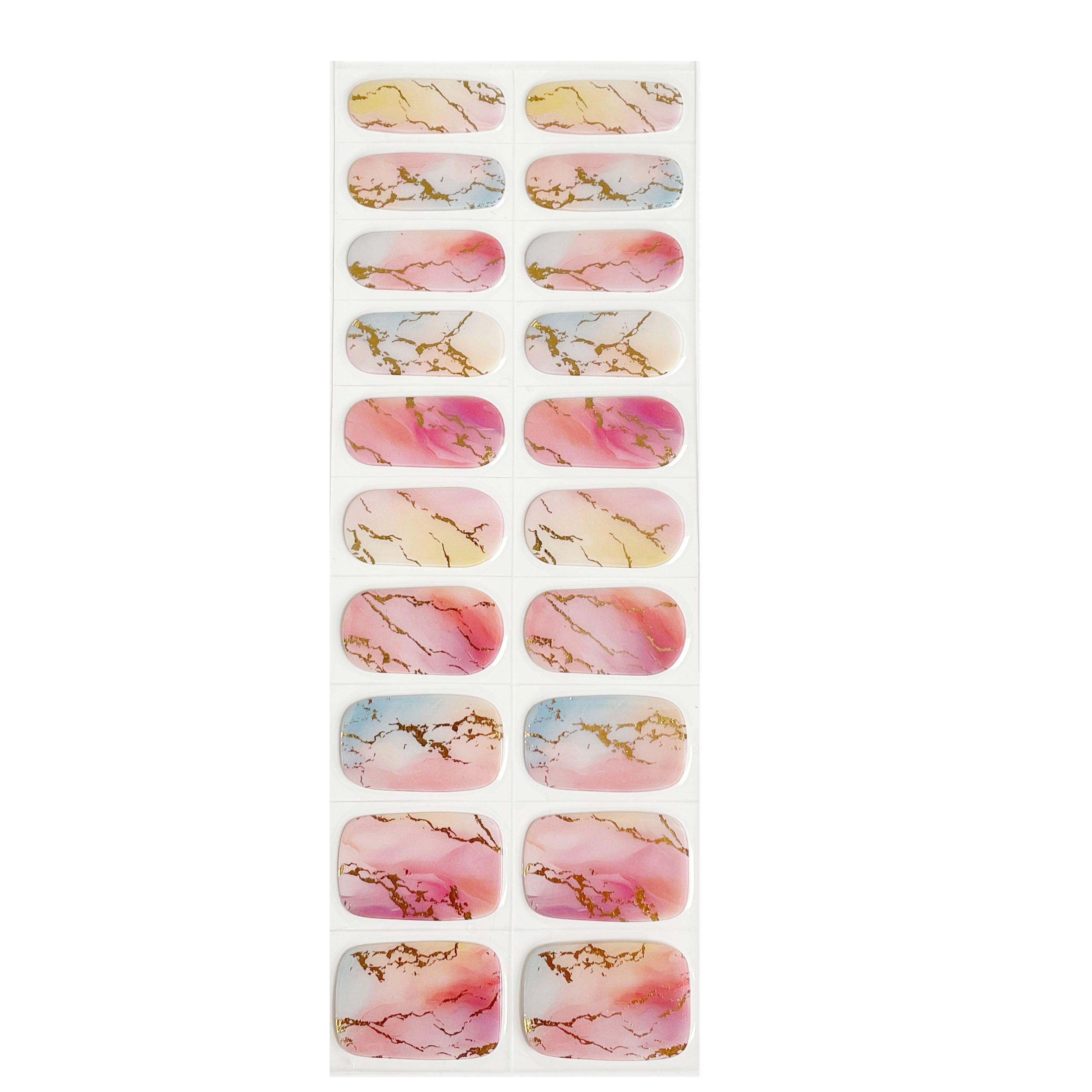 Calacatta | Super Jellies DIY Hard Semi Cured Gel Nail Wraps