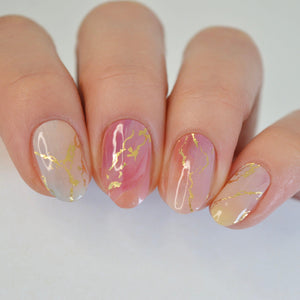 Calacatta | Super Jellies DIY Hard Semi Cured Gel Nail Wraps