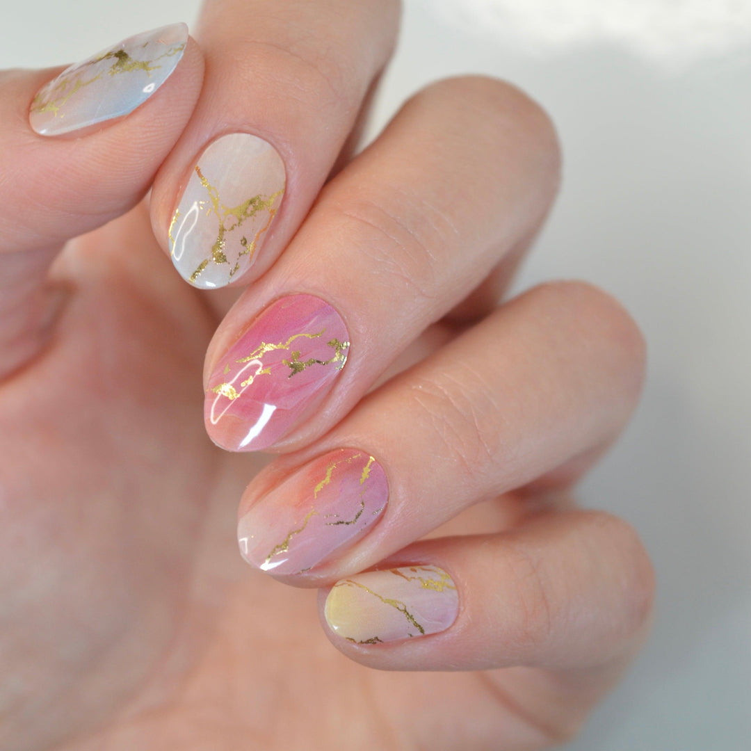 Calacatta | Super Jellies DIY Hard Semi Cured Gel Nail Wraps