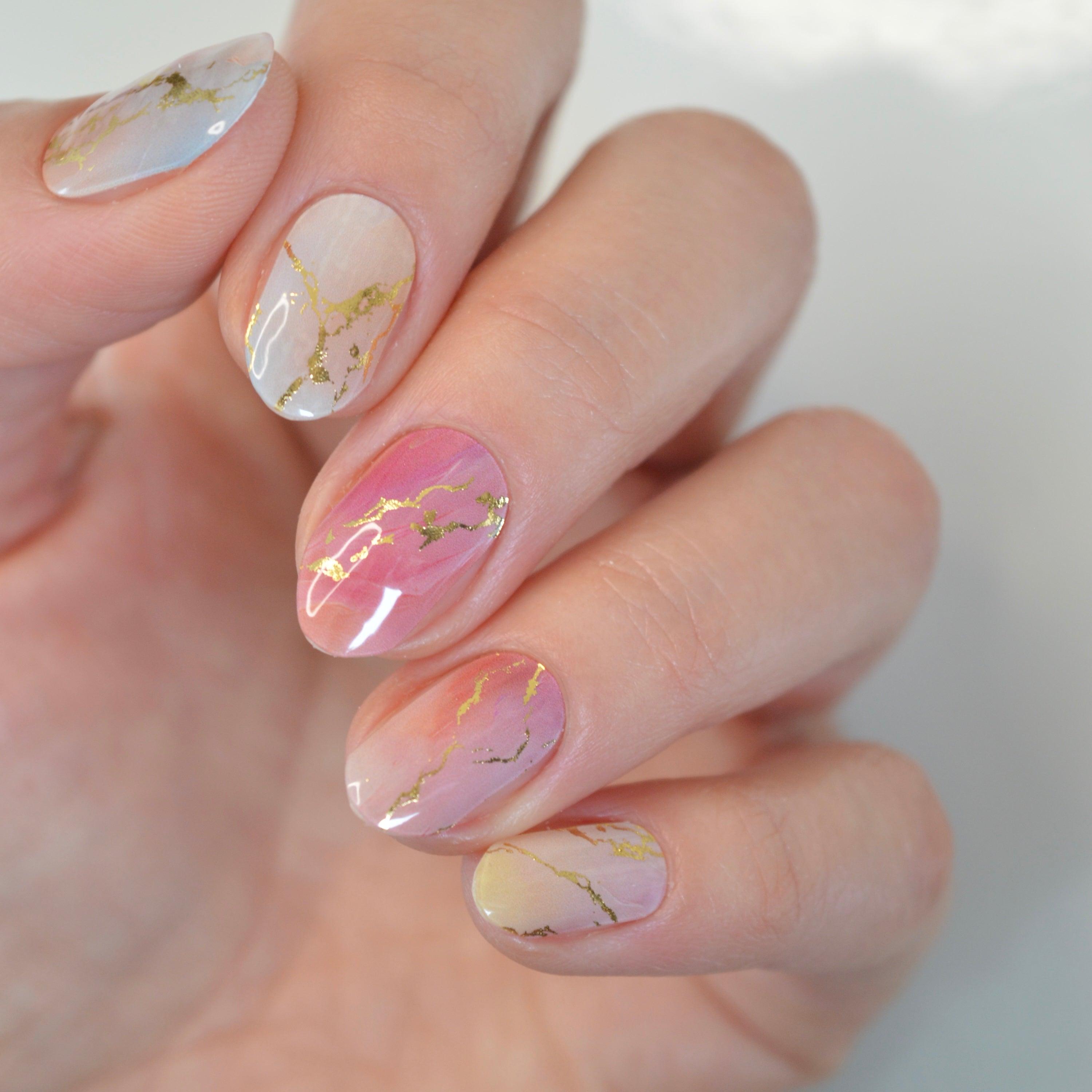 Calacatta | Super Jellies DIY Hard Semi Cured Gel Nail Wraps