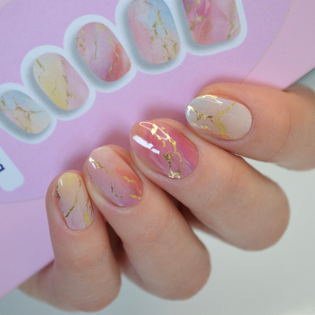 Calacatta | Super Jellies DIY Hard Semi Cured Gel Nail Wraps