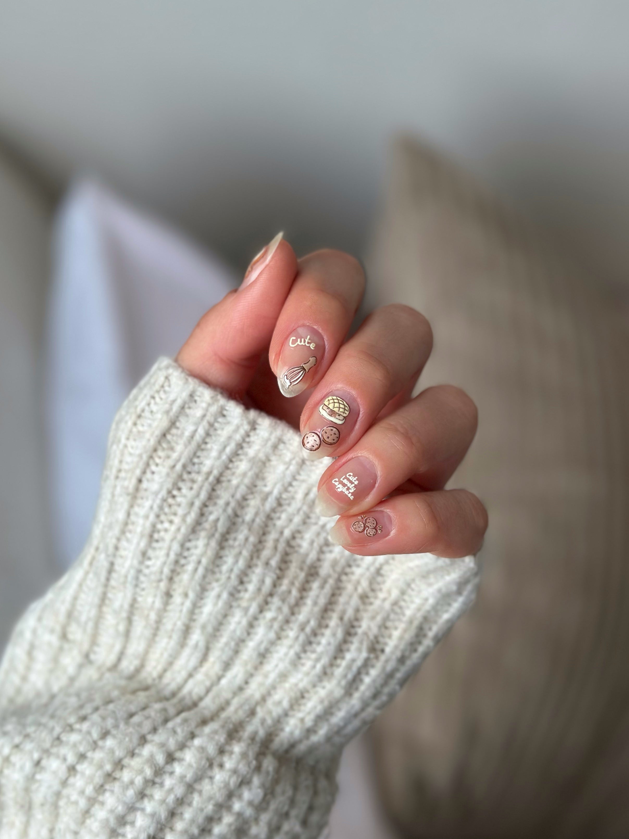 Capybara PLAY Nail Art Sticker