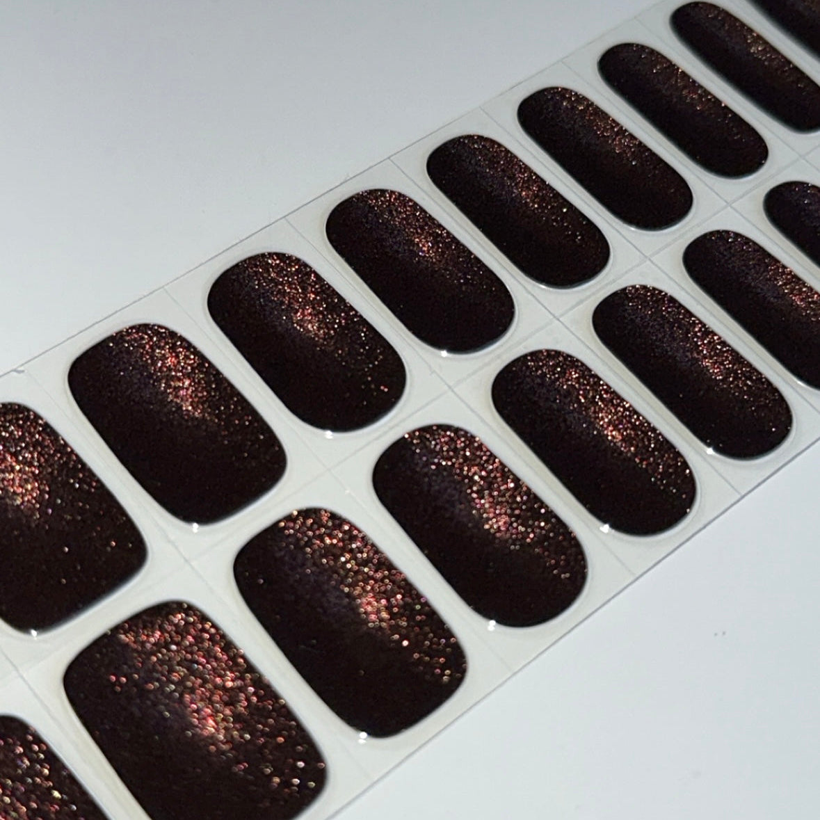 Cat Eye Brown | Super Jellies DIY Hard Semi Cured Gel Nail Wraps