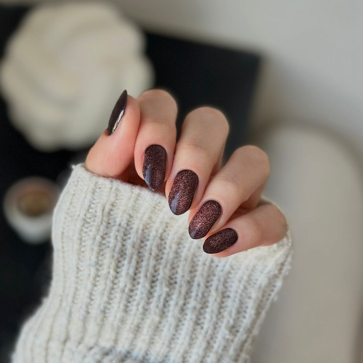 Cat Eye Brown | Super Jellies DIY Hard Semi Cured Gel Nail Wraps