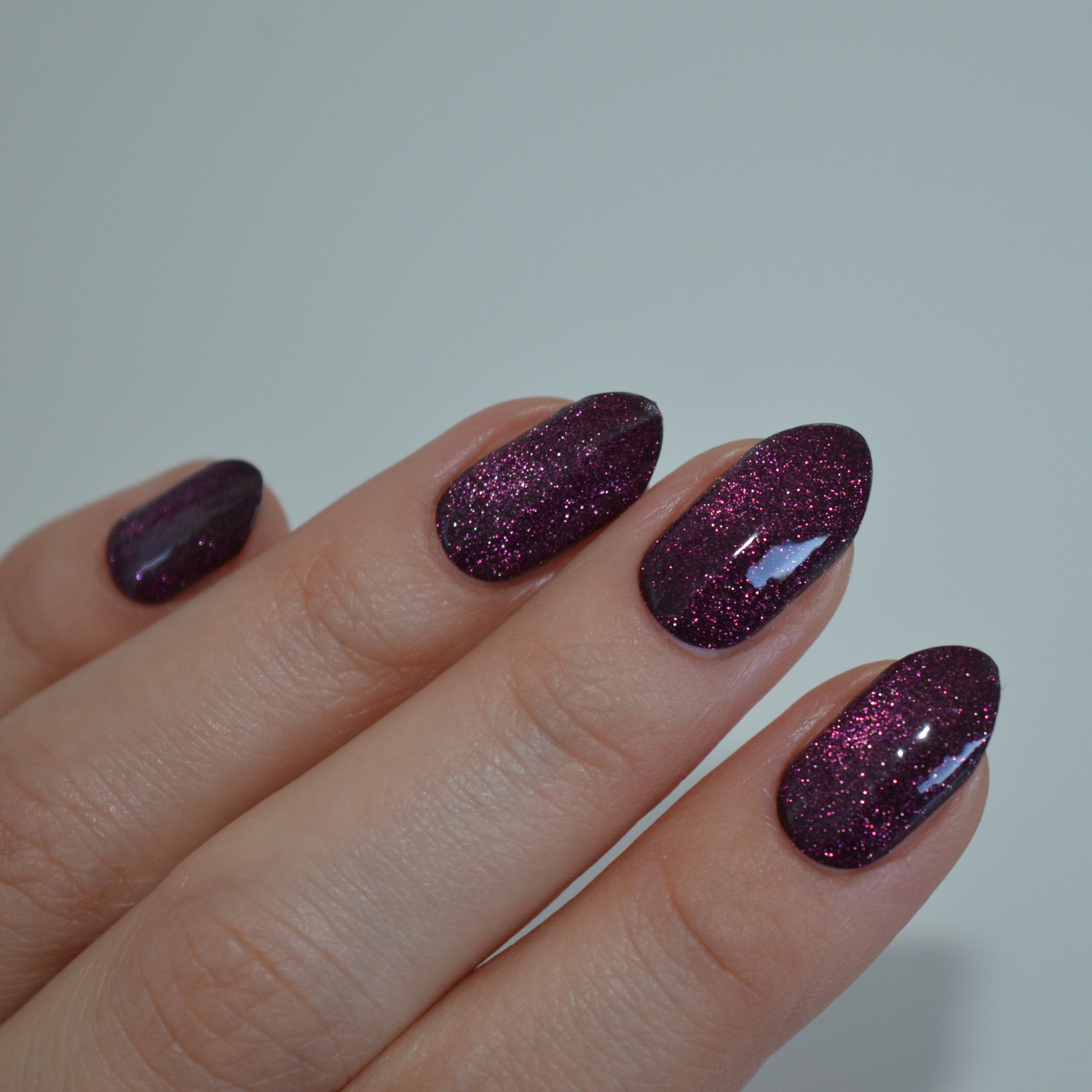 Cat Eye Maroon | Super Jellies DIY Hard Semi Cured Gel Nail Wraps
