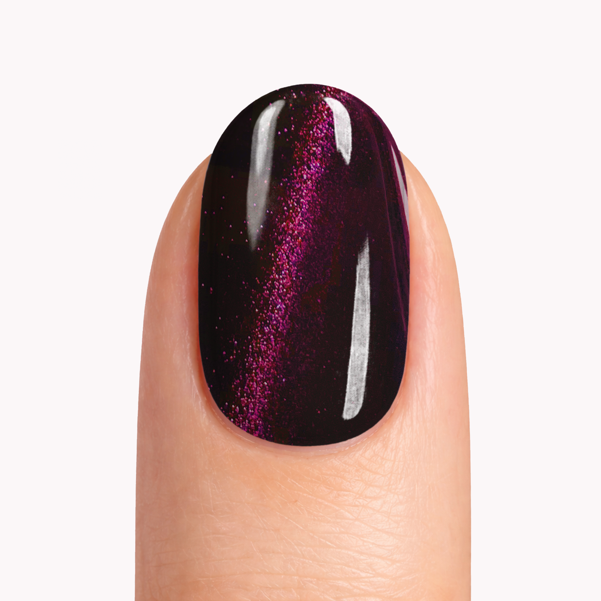 Cat Eye Maroon | Super Jellies DIY Hard Semi Cured Gel Nail Wraps