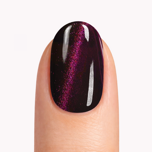 Cat Eye Maroon | Super Jellies DIY Hard Semi Cured Gel Nail Wraps