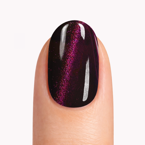 Cat Eye Maroon | Super Jellies DIY Hard Semi Cured Gel Nail Wraps
