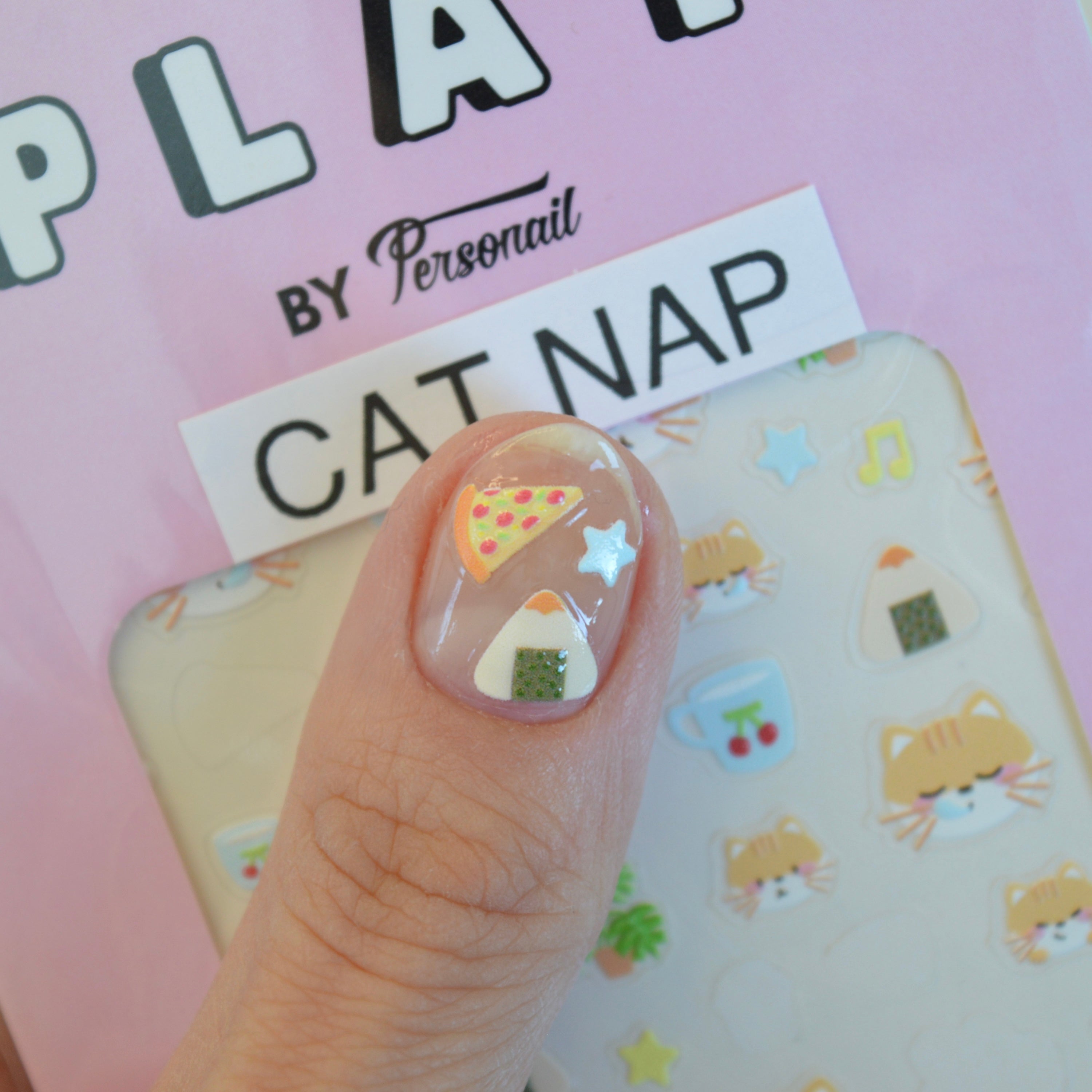Cat Nap PLAY Nail Art Sticker