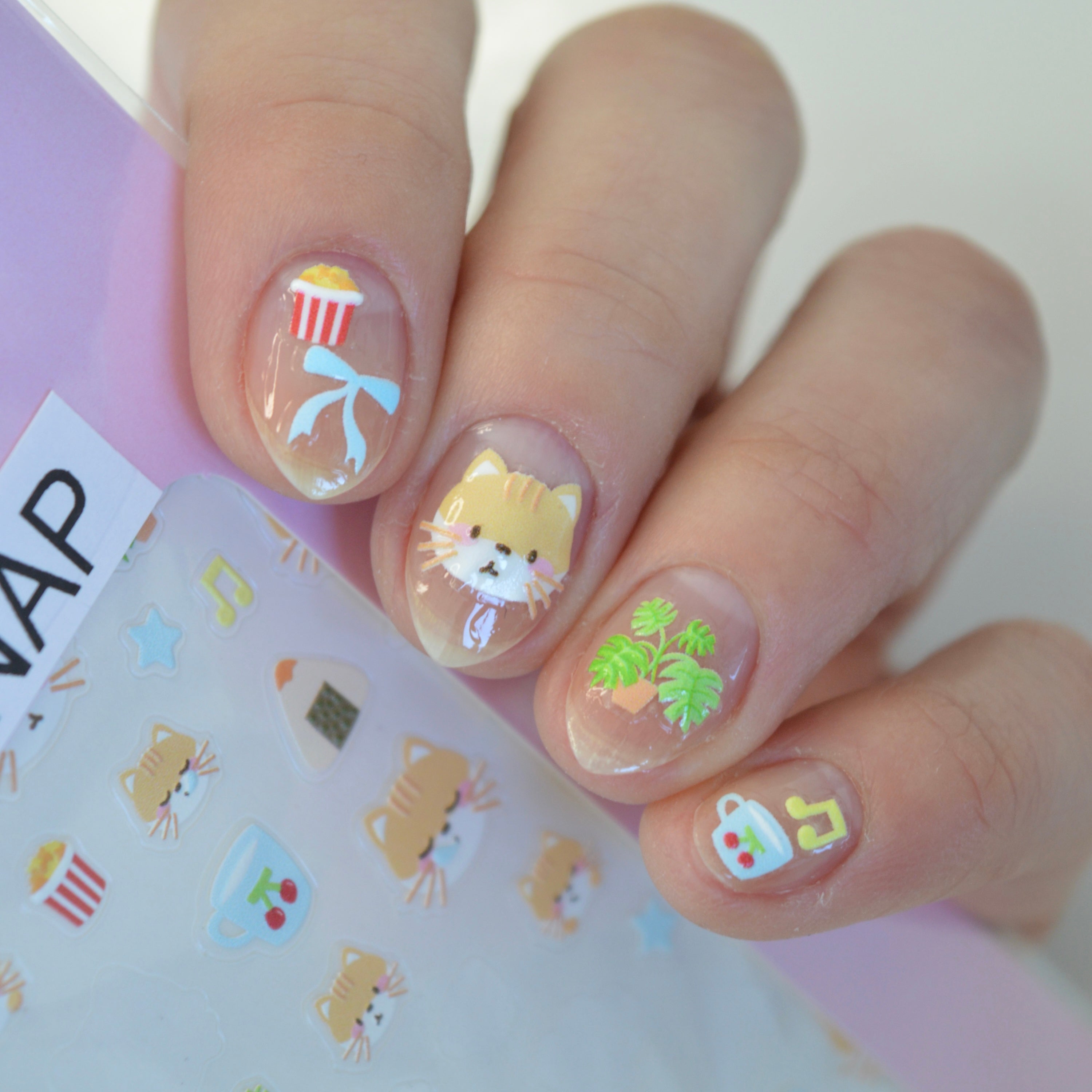 Cat Nap PLAY Nail Art Sticker