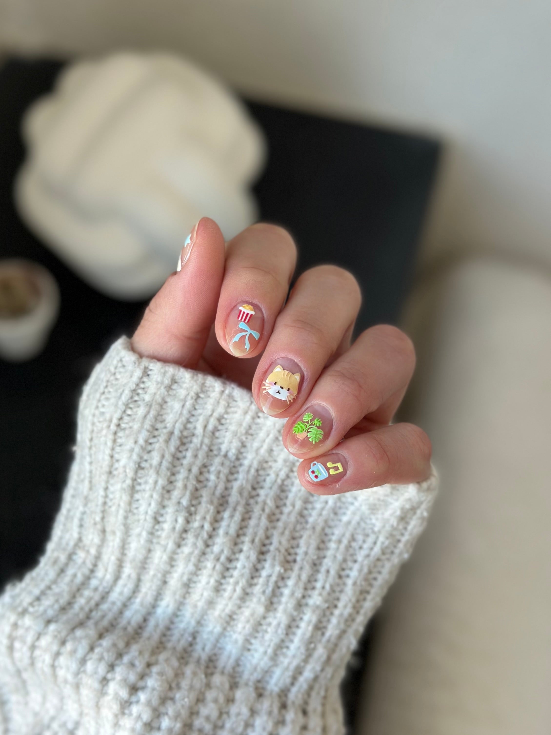 Cat Nap PLAY Nail Art Sticker
