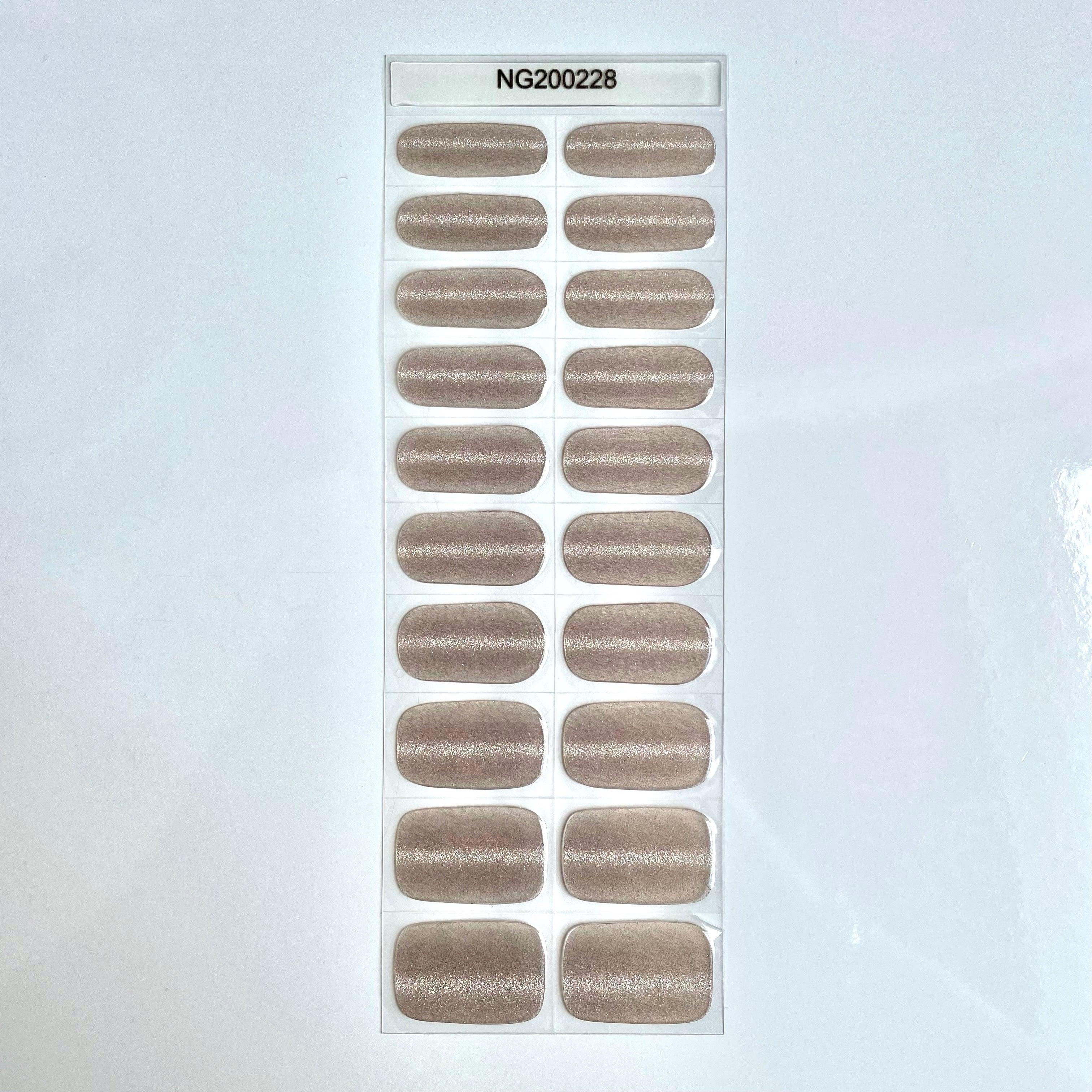 Chrome Nude | Super Jellies DIY Hard Semi Cured Gel Nail Wraps