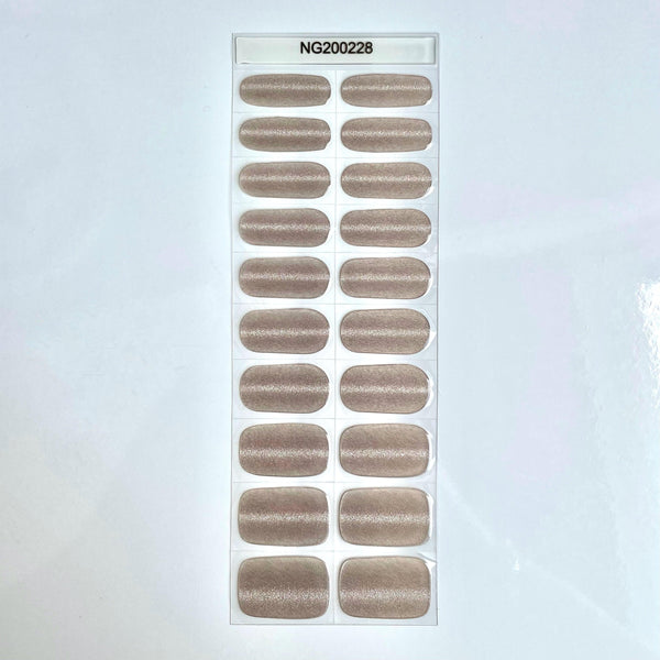 Chrome Nude | Super Jellies DIY Hard Semi Cured Gel Nail Wraps