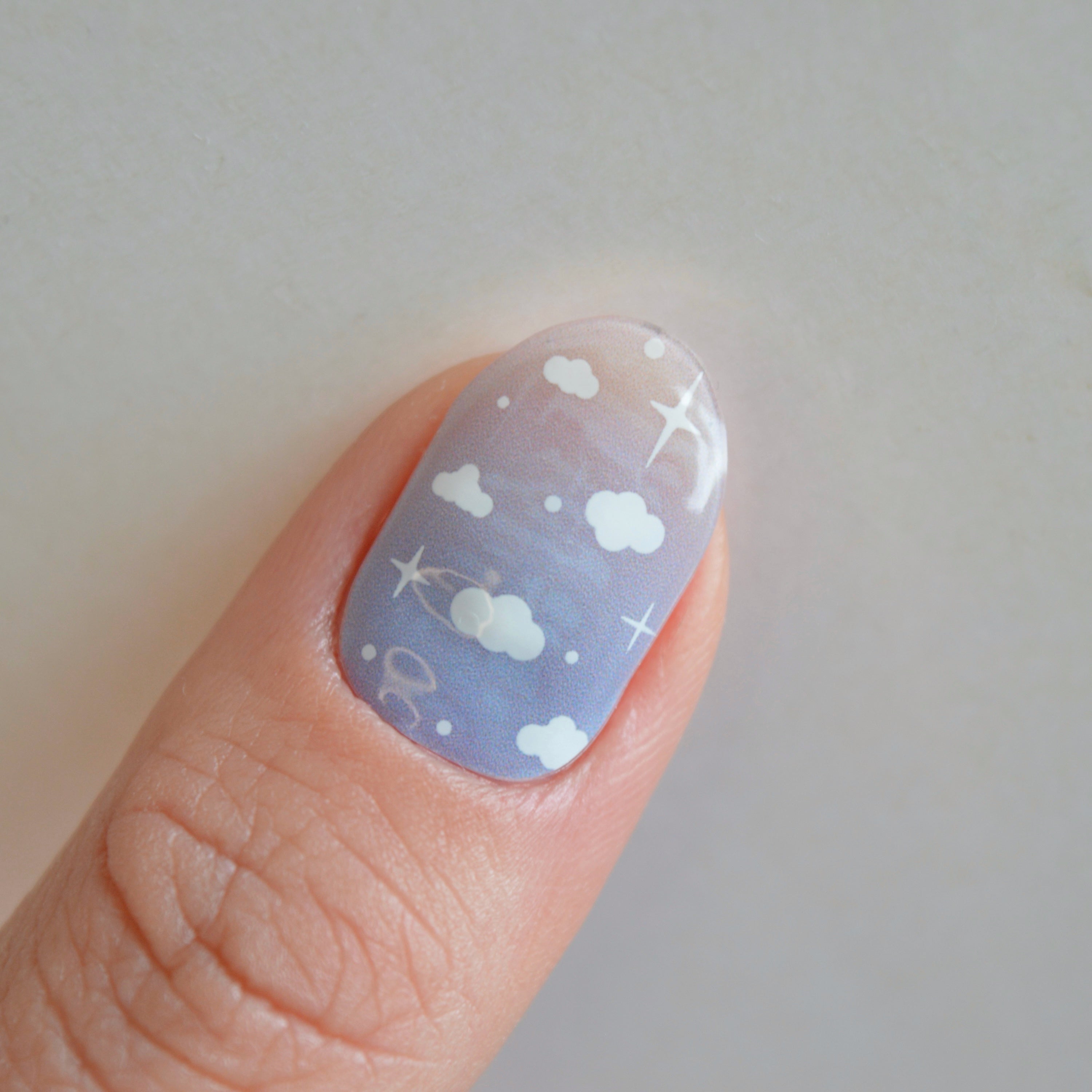 Cloudy Day | Super Jellies DIY Semi Cured Gel Nail Wrap