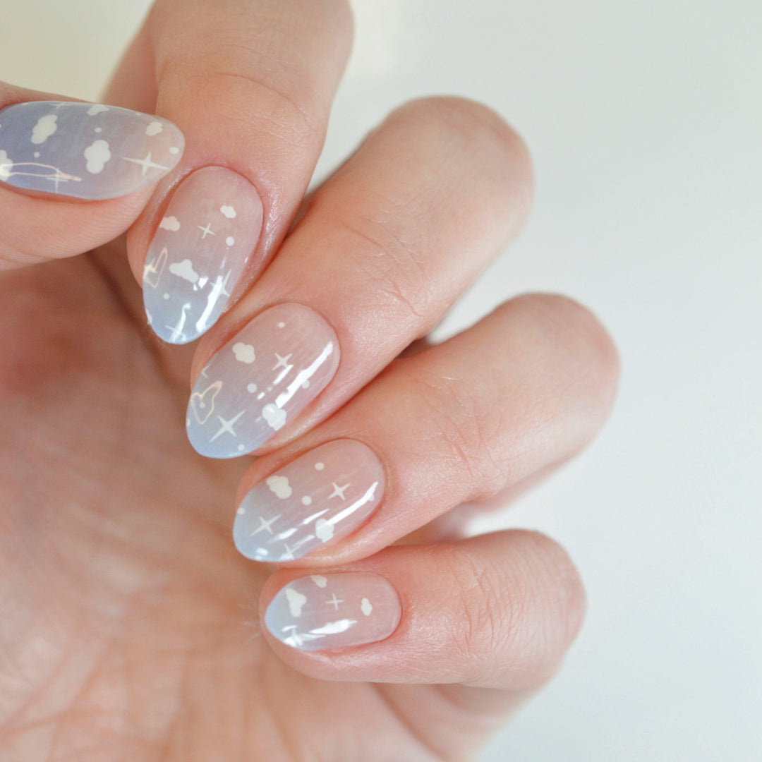 Cloudy Day | Super Jellies DIY Hard Semi Cured Gel Nail Wraps