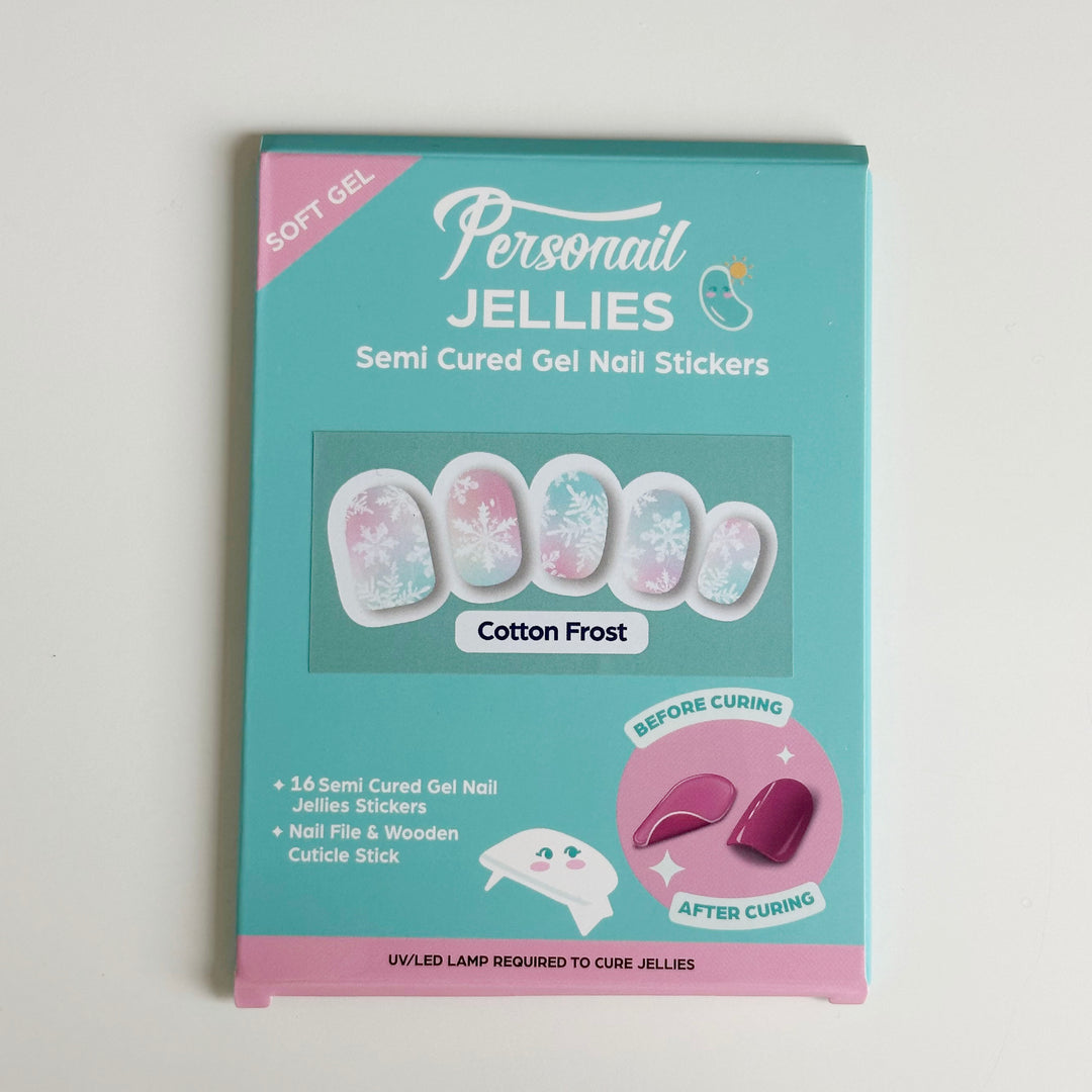Cotton Frost | Jellies DIY Soft Semi Cured Gel Nail Wraps
