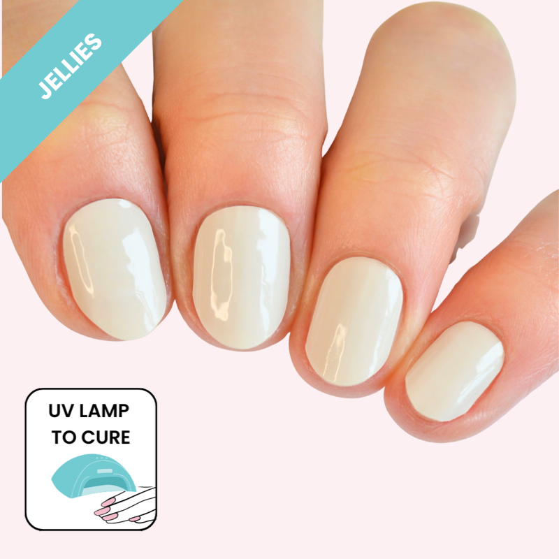 Creamy DIY Semi Cured Gel Nail Wraps