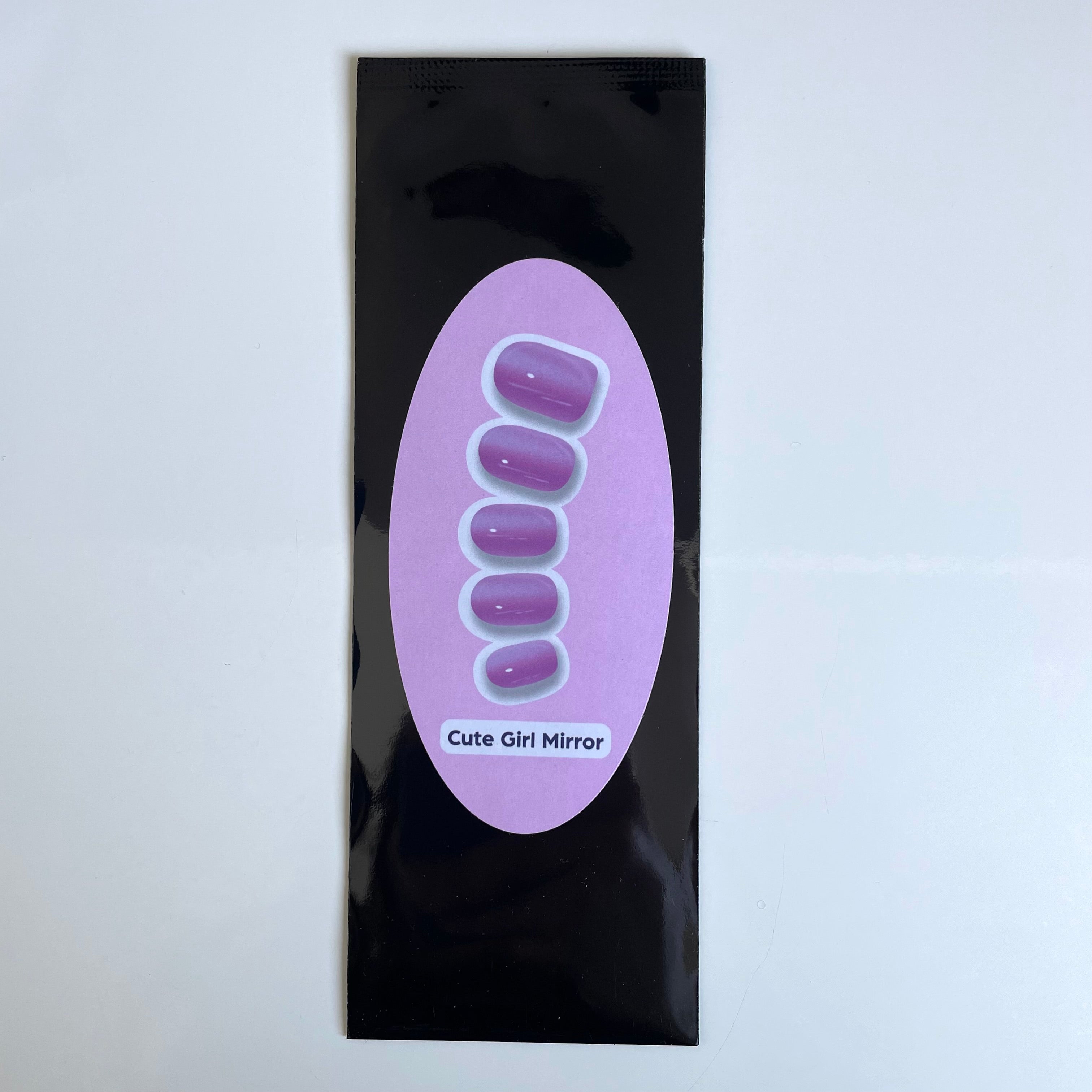 Cute Girl Mirror | Super Jellies DIY Hard Semi Cured Gel Nail Wraps