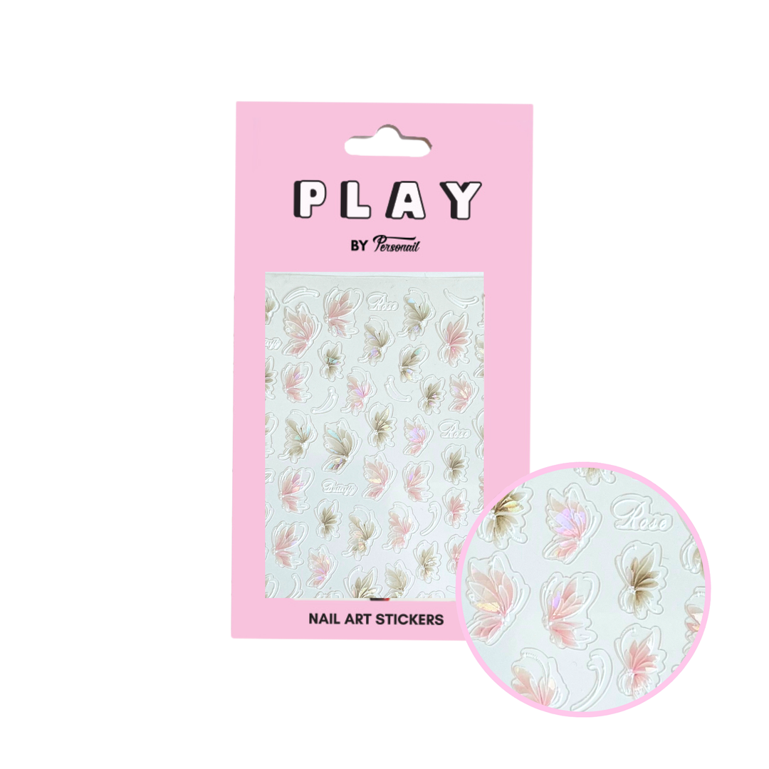 Enchanted Flutter Nail Art Sticker