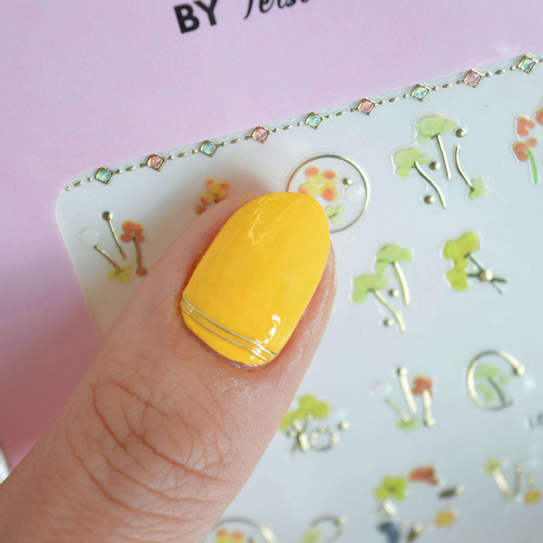Falling Leaves PLAY Nail Art Sticker