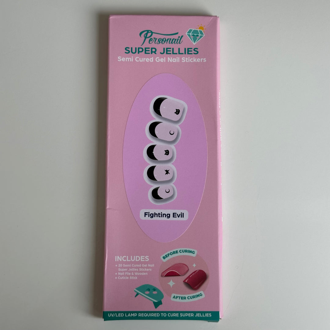 Fighting Evil | Super Jellies DIY Hard Semi Cured Gel Nail Wraps