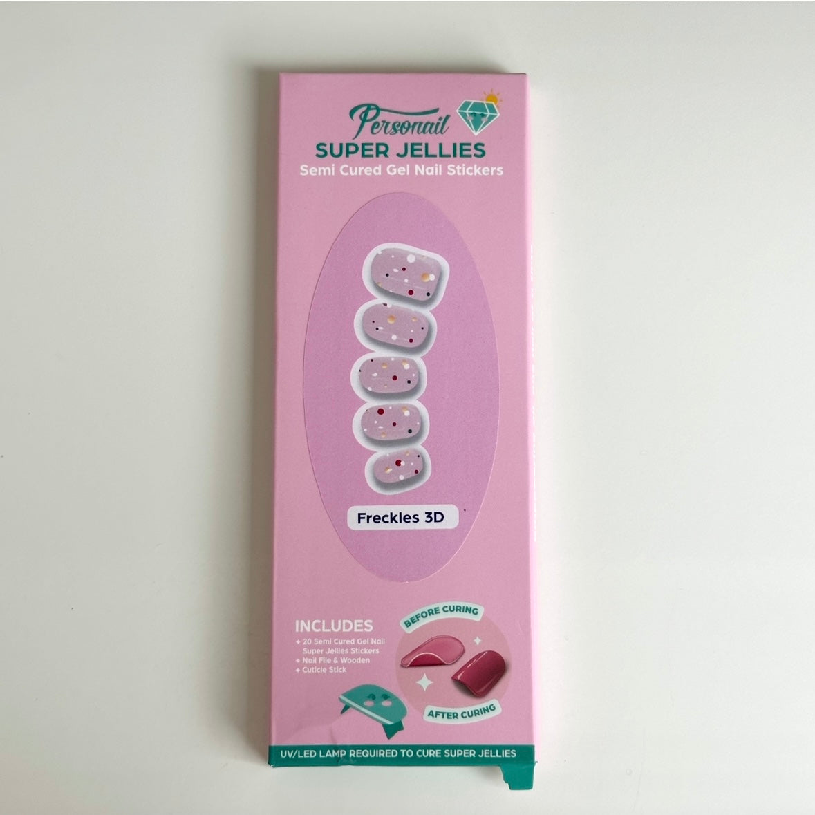 Freckles | Super Jellies DIY Hard Semi Cured Gel Nail Wraps