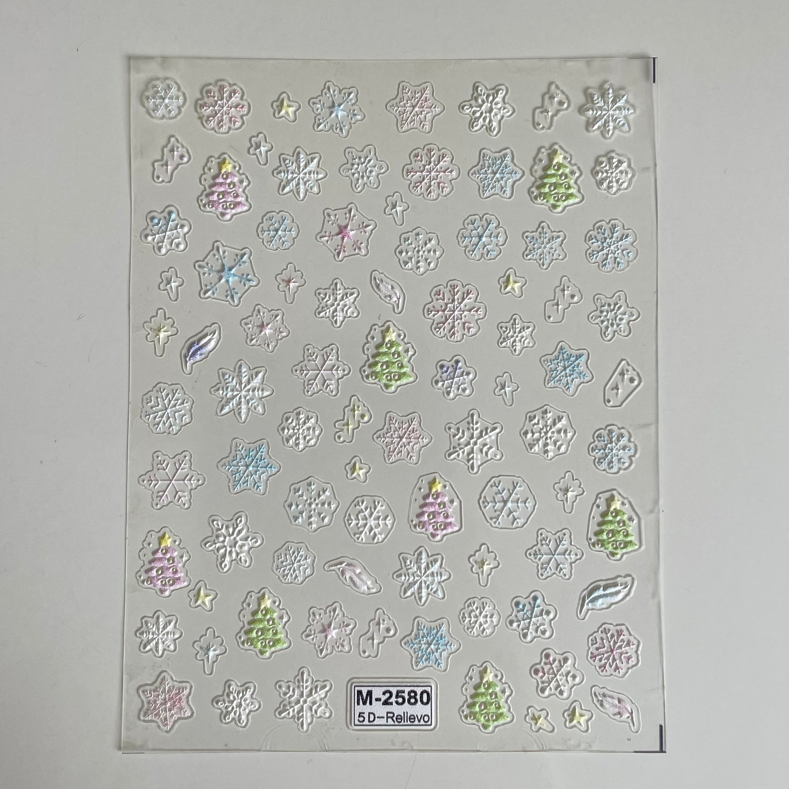 Frosty Tree PLAY Nail Art Sticker