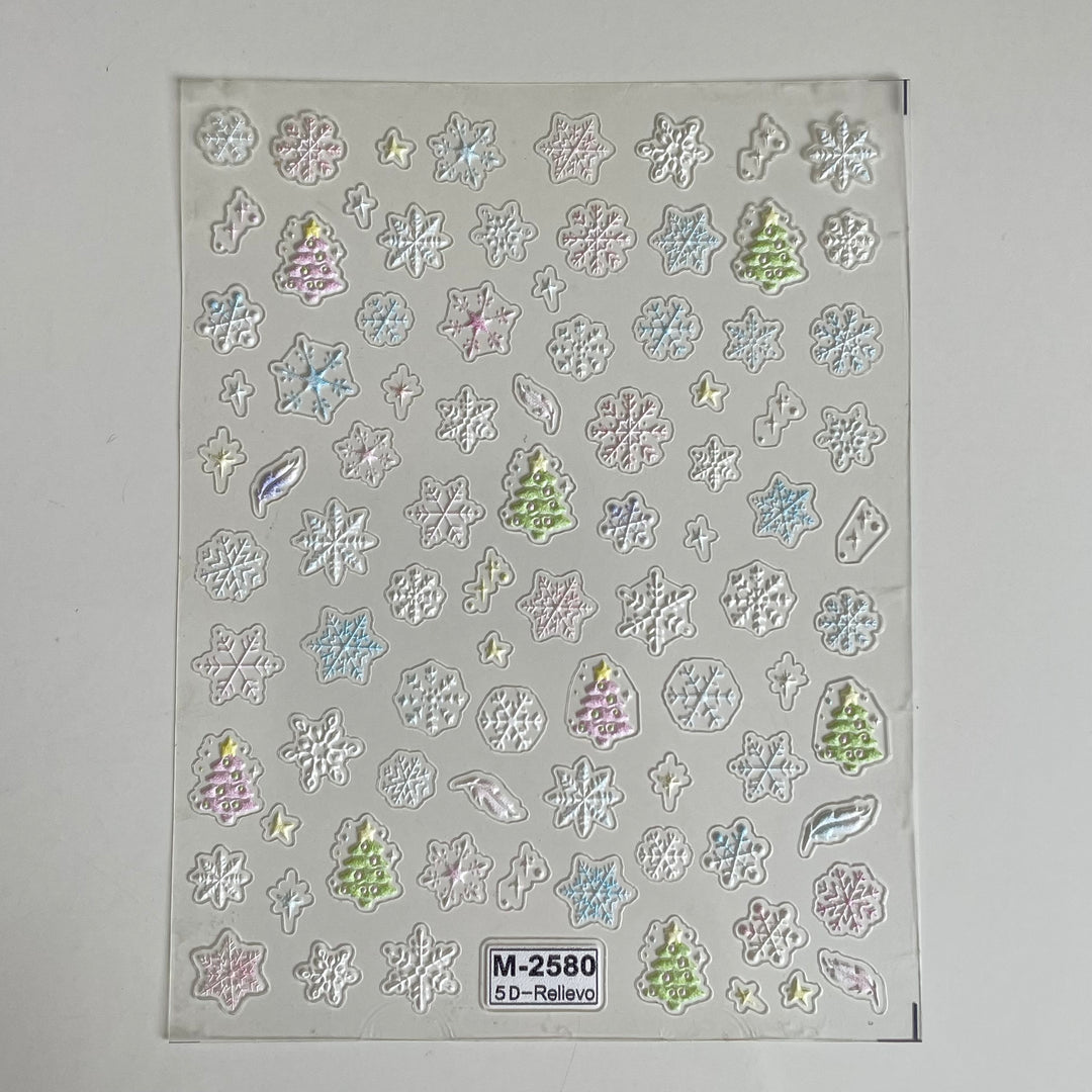 Frosty Tree PLAY Nail Art Sticker