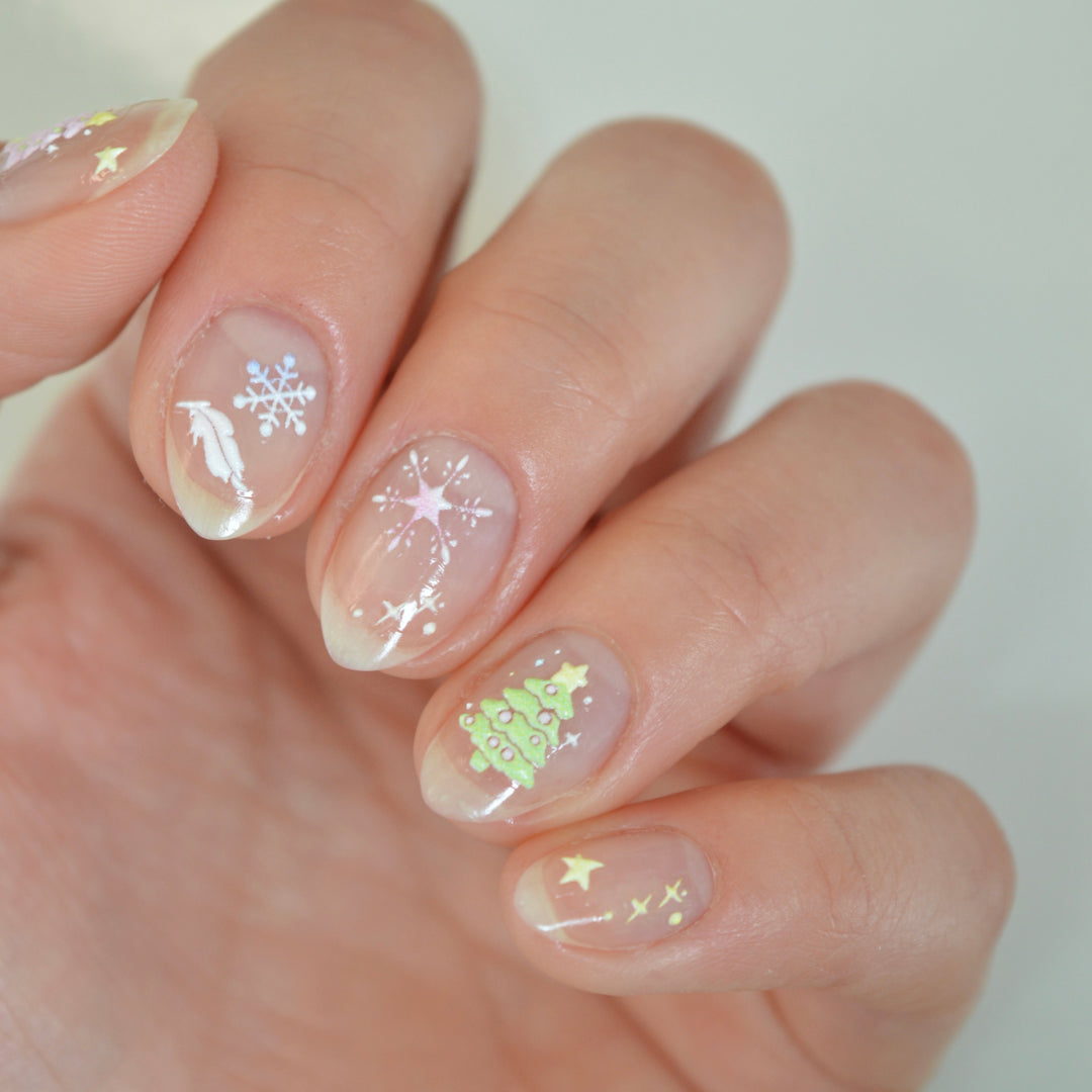 Frosty Tree PLAY Nail Art Sticker