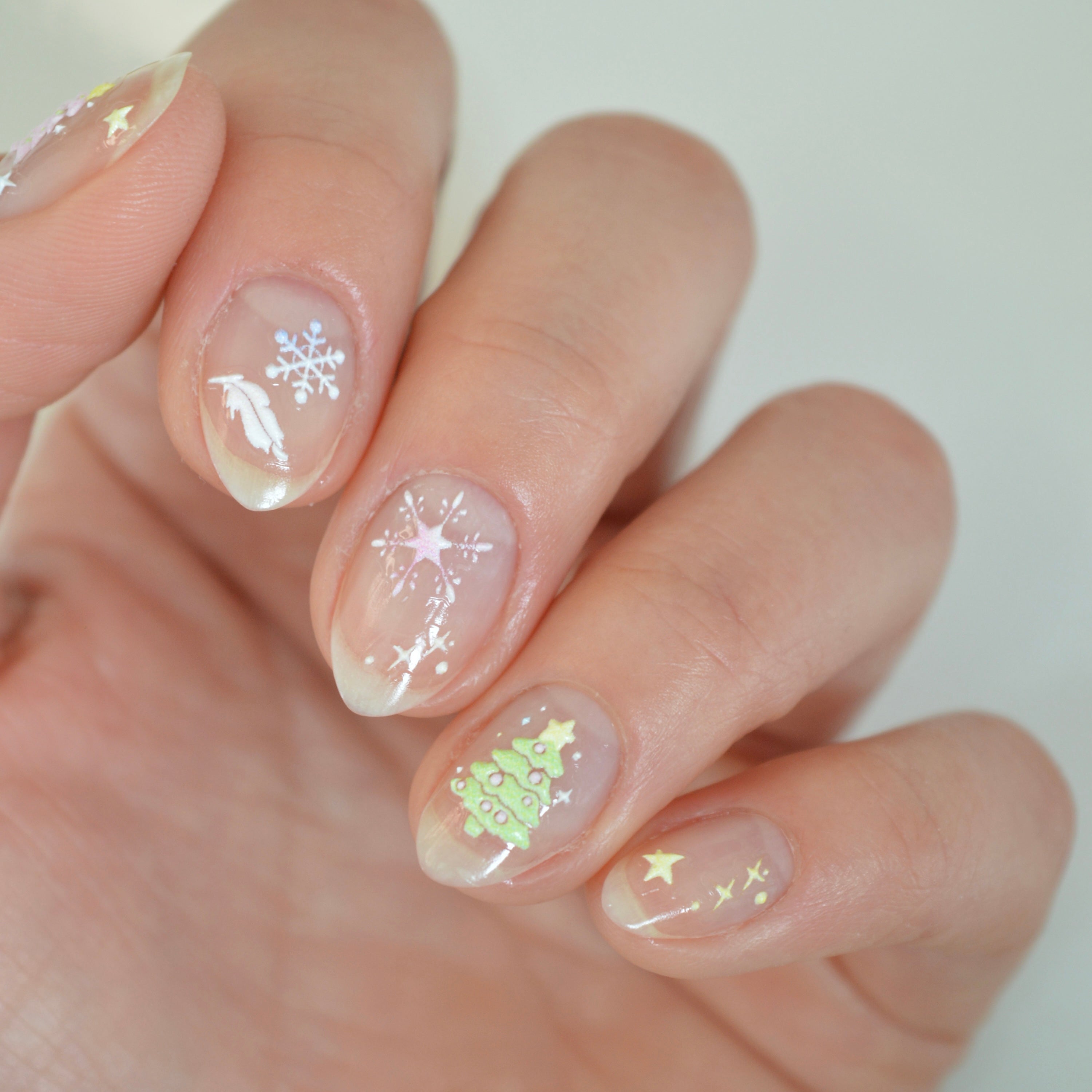 Frosty Tree PLAY Nail Art Sticker