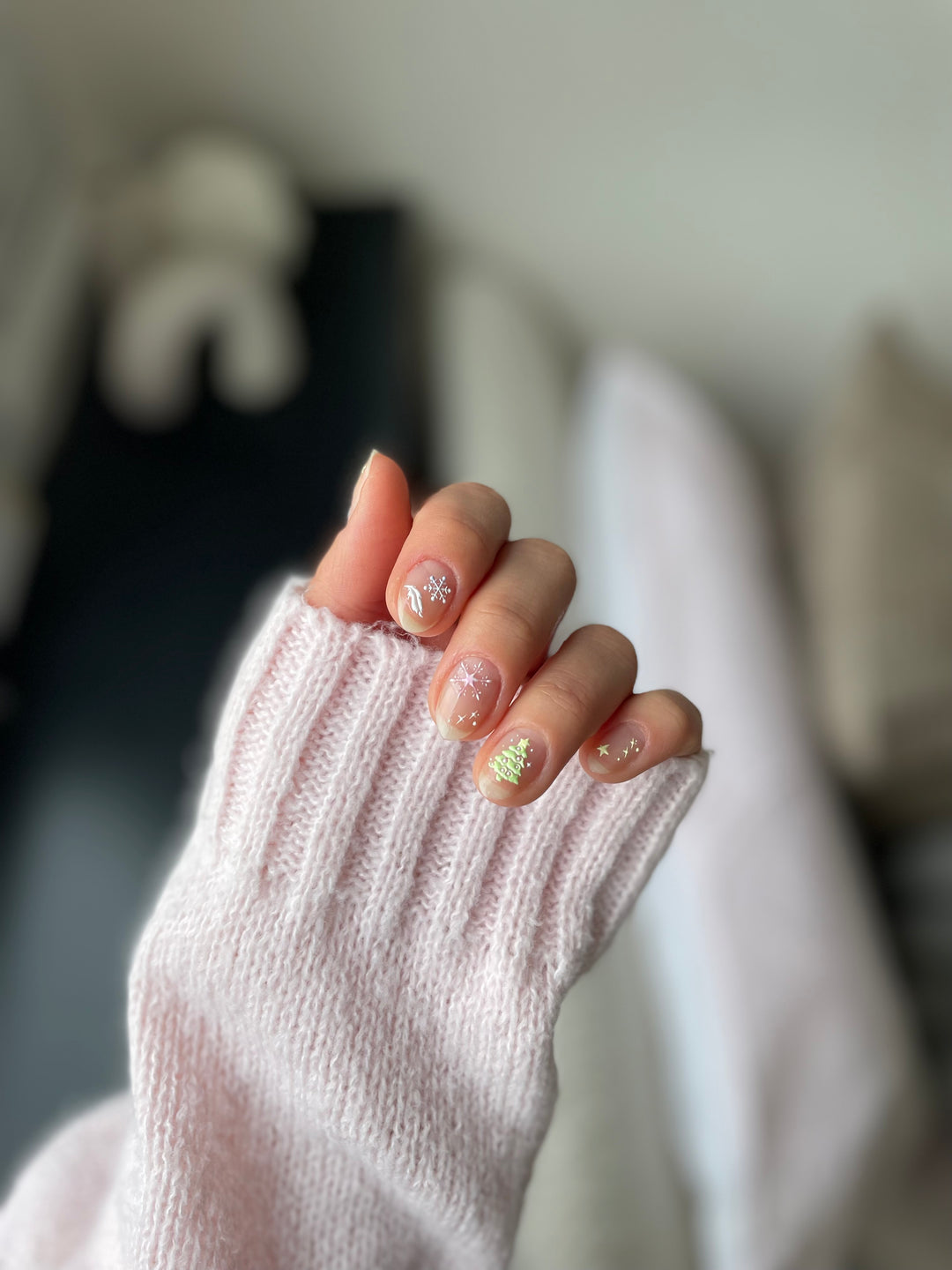 Frosty Tree PLAY Nail Art Sticker