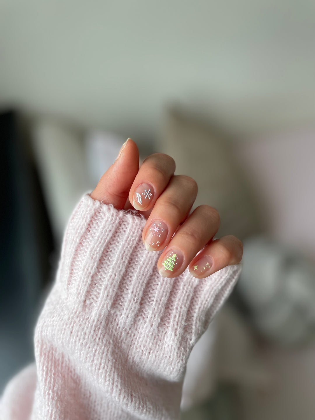 Frosty Tree PLAY Nail Art Sticker