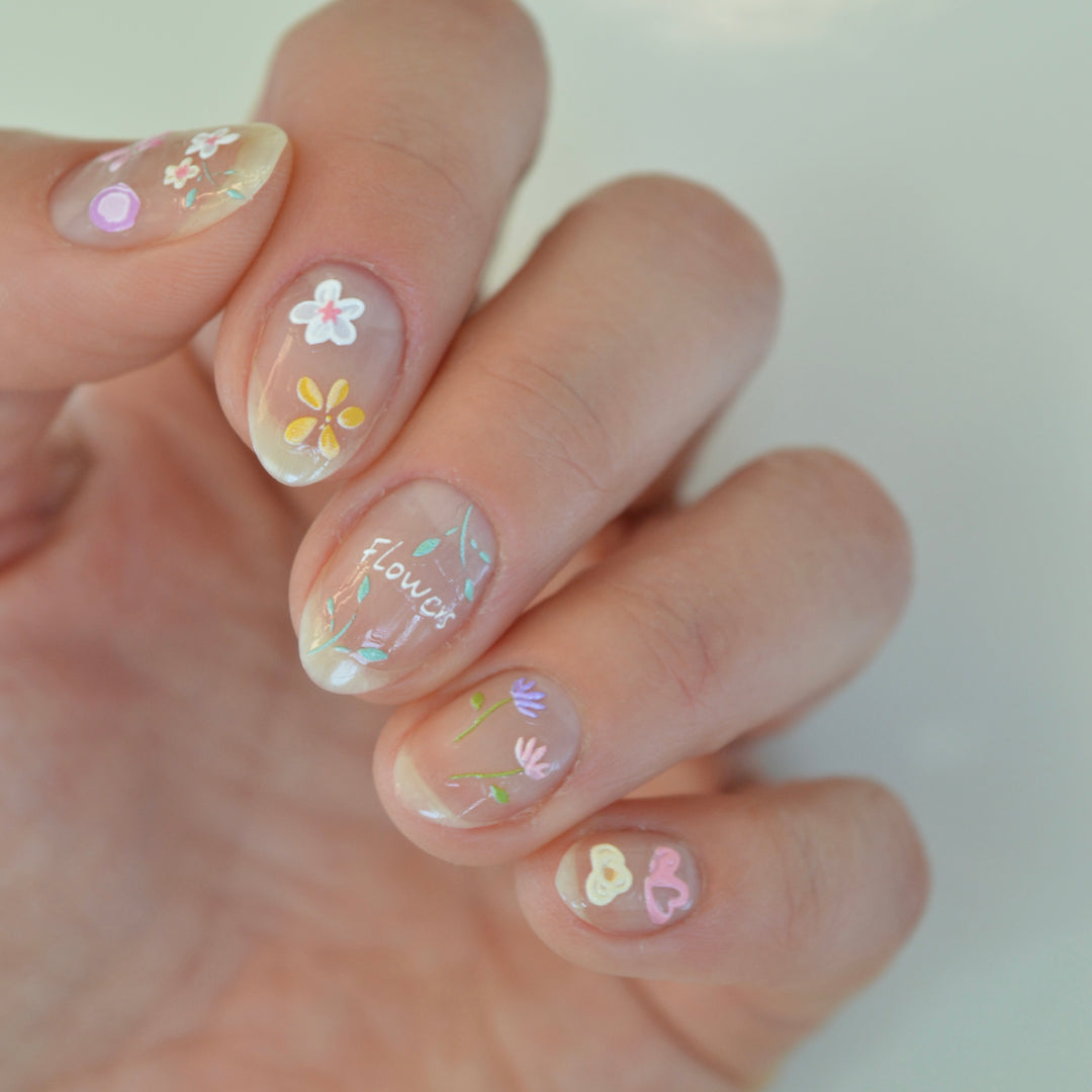 Full Bloom Nail Art Sticker