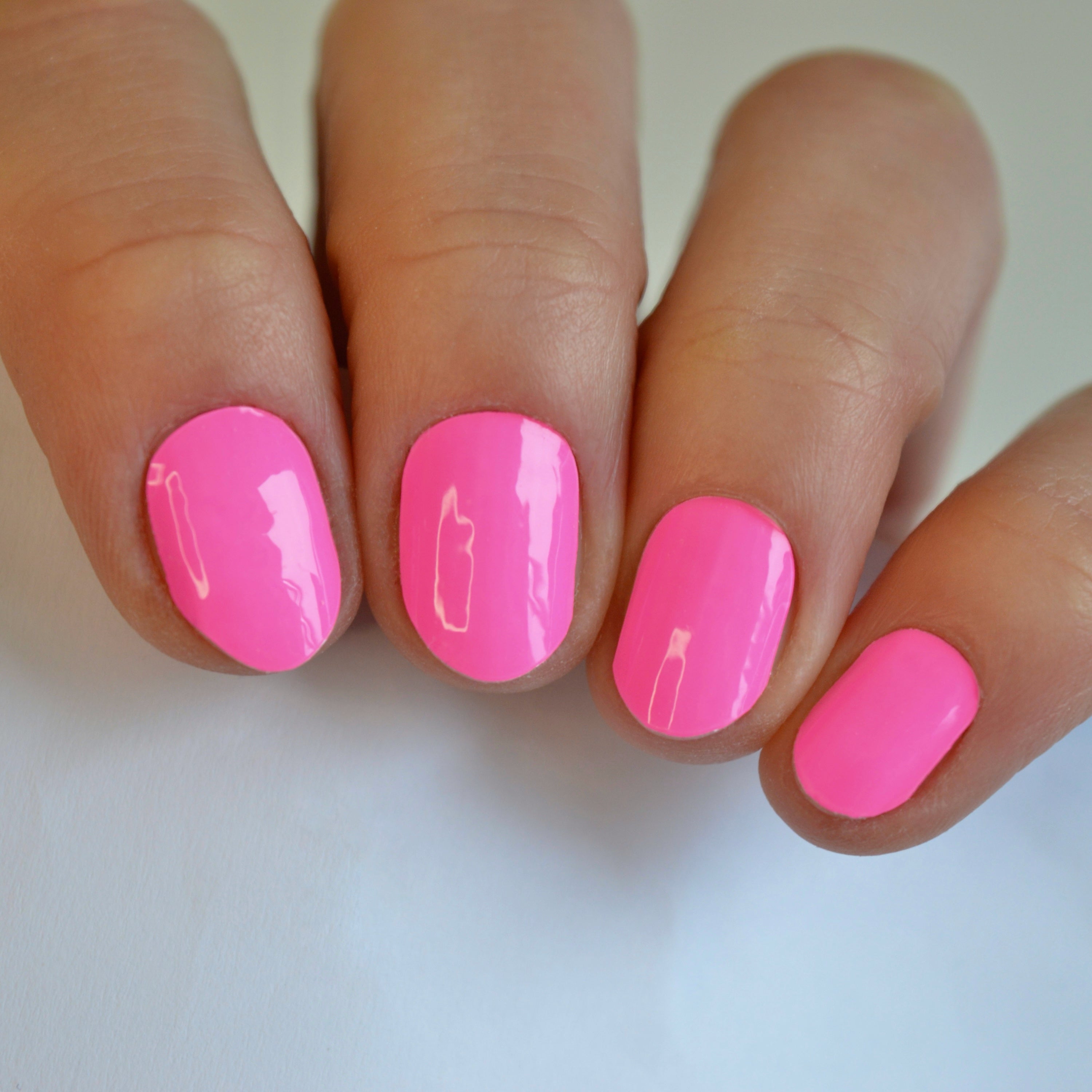 Gina Bright Pink DIY Semi Cured Gel Nail Wraps