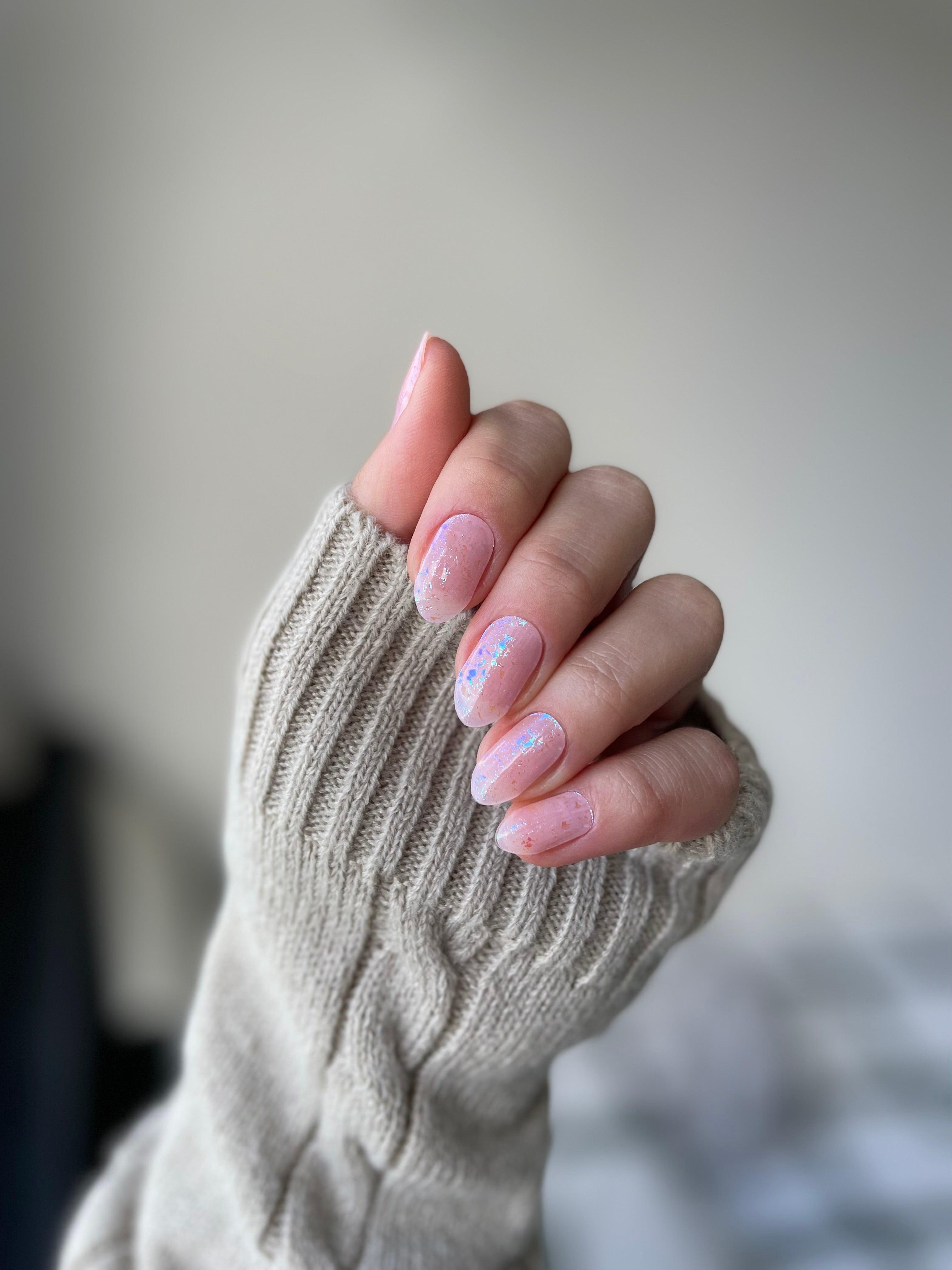 Glass Pink | Super Jellies DIY Hard Semi Cured Gel Nail Wraps