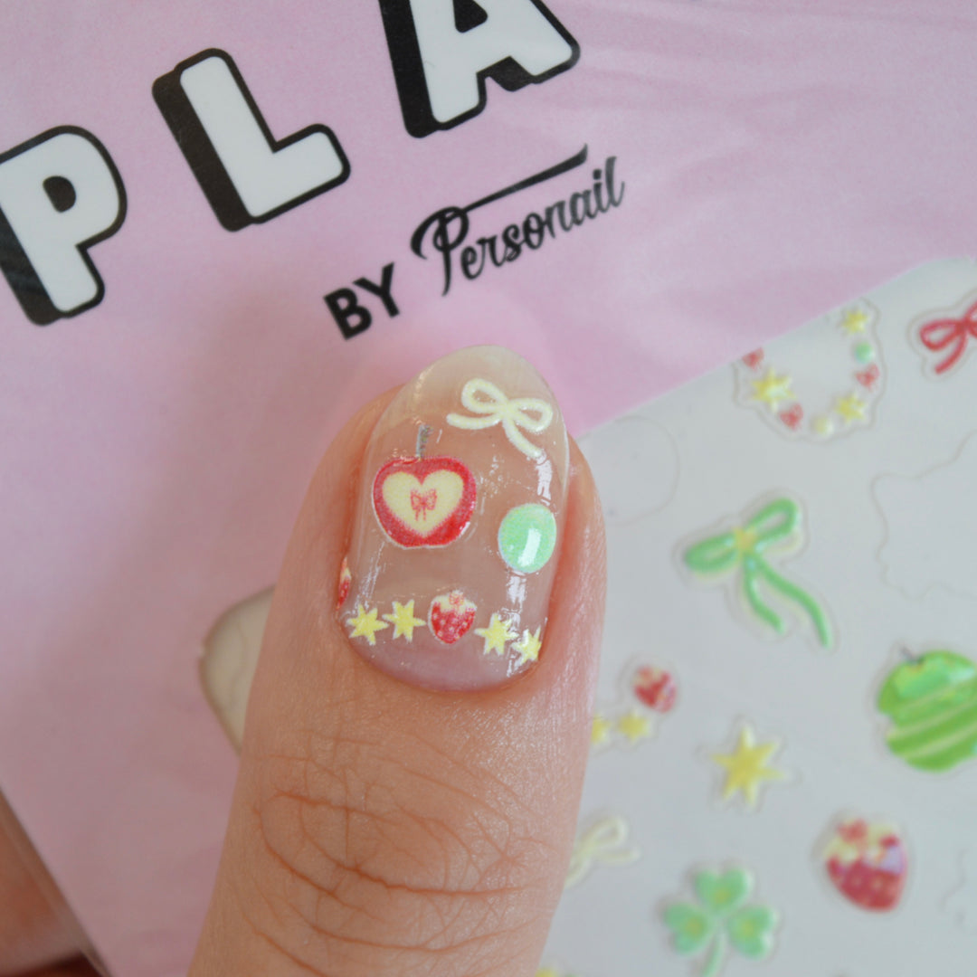 Green Apple PLAY Nail Art Sticker