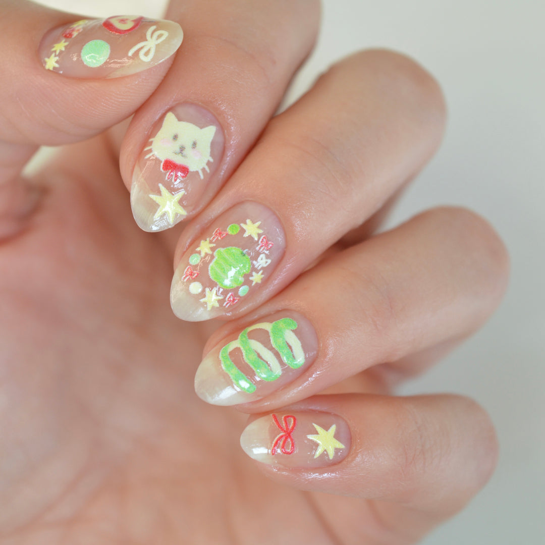 Green Apple PLAY Nail Art Sticker