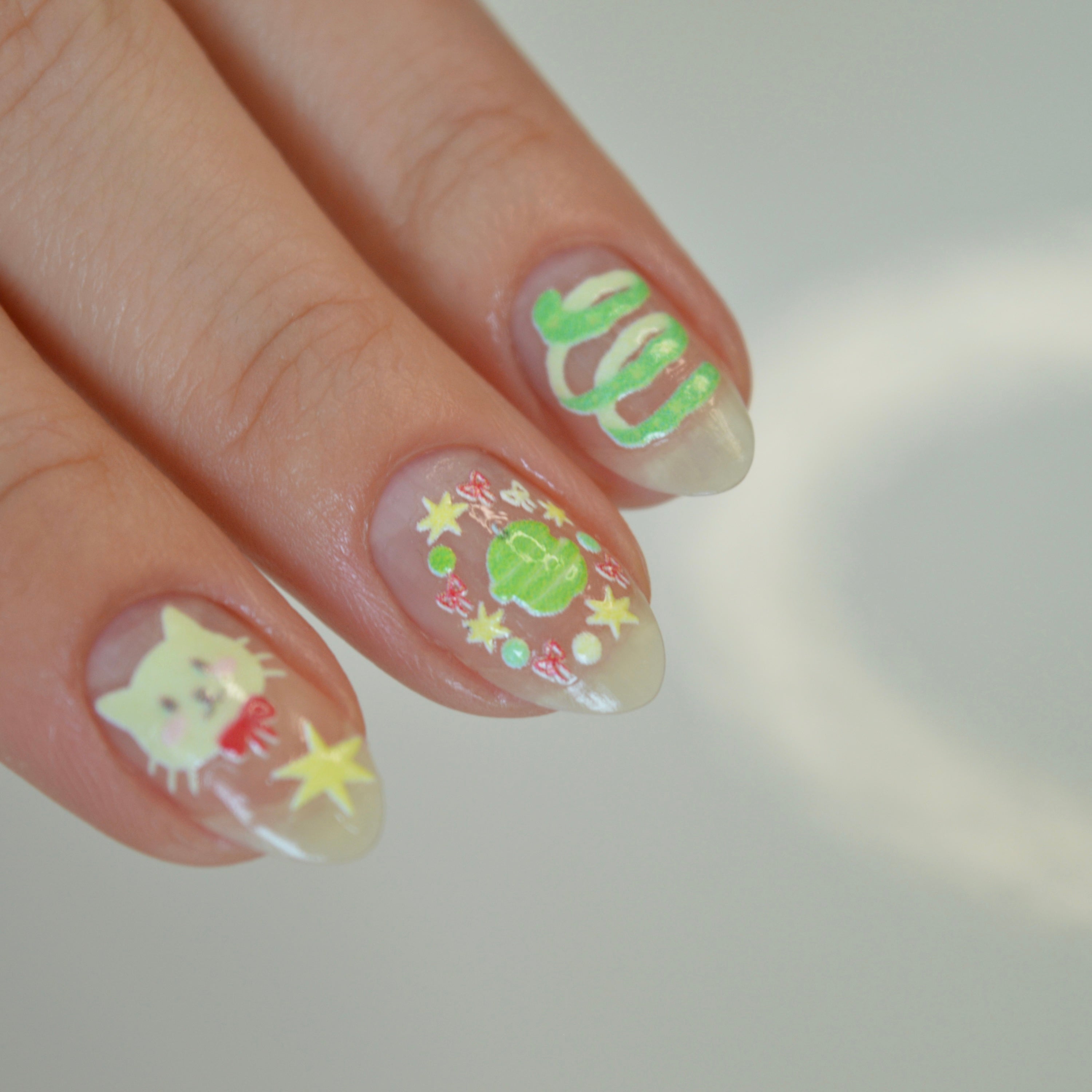 Green Apple PLAY Nail Art Sticker