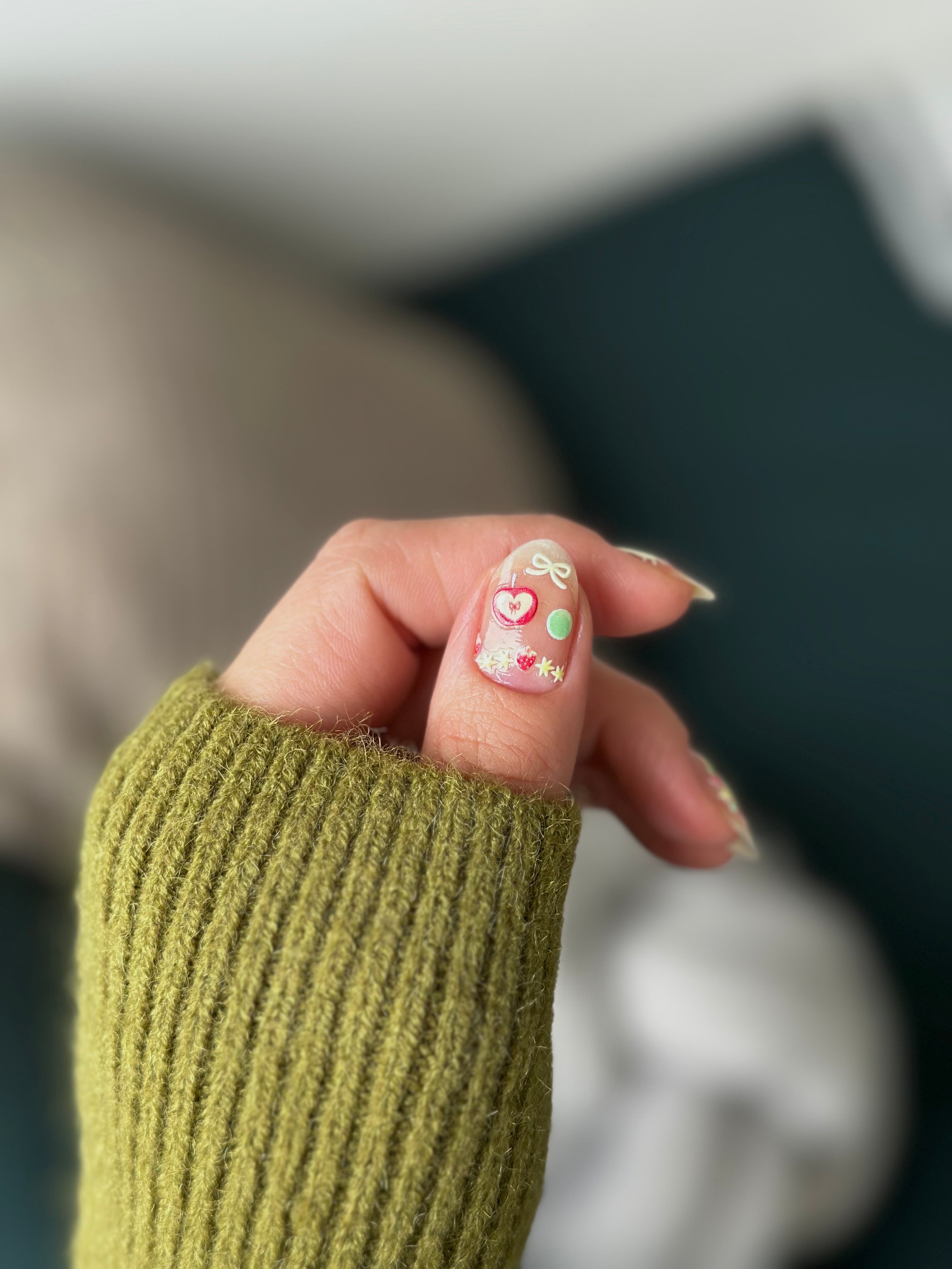 Green Apple PLAY Nail Art Sticker
