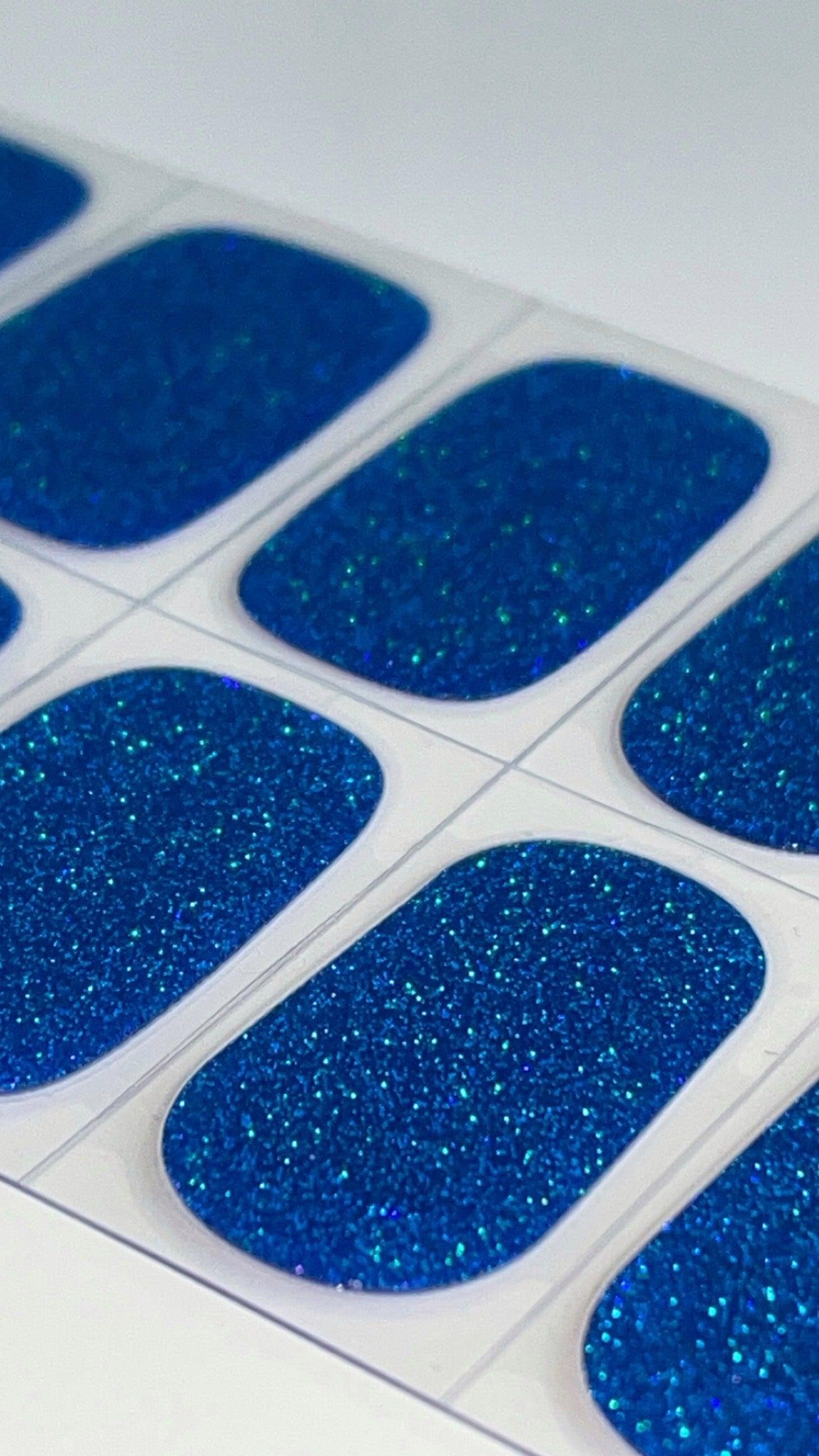 Holo Holo Blue | Super Jellies DIY Hard Semi Cured Gel Nail Wraps