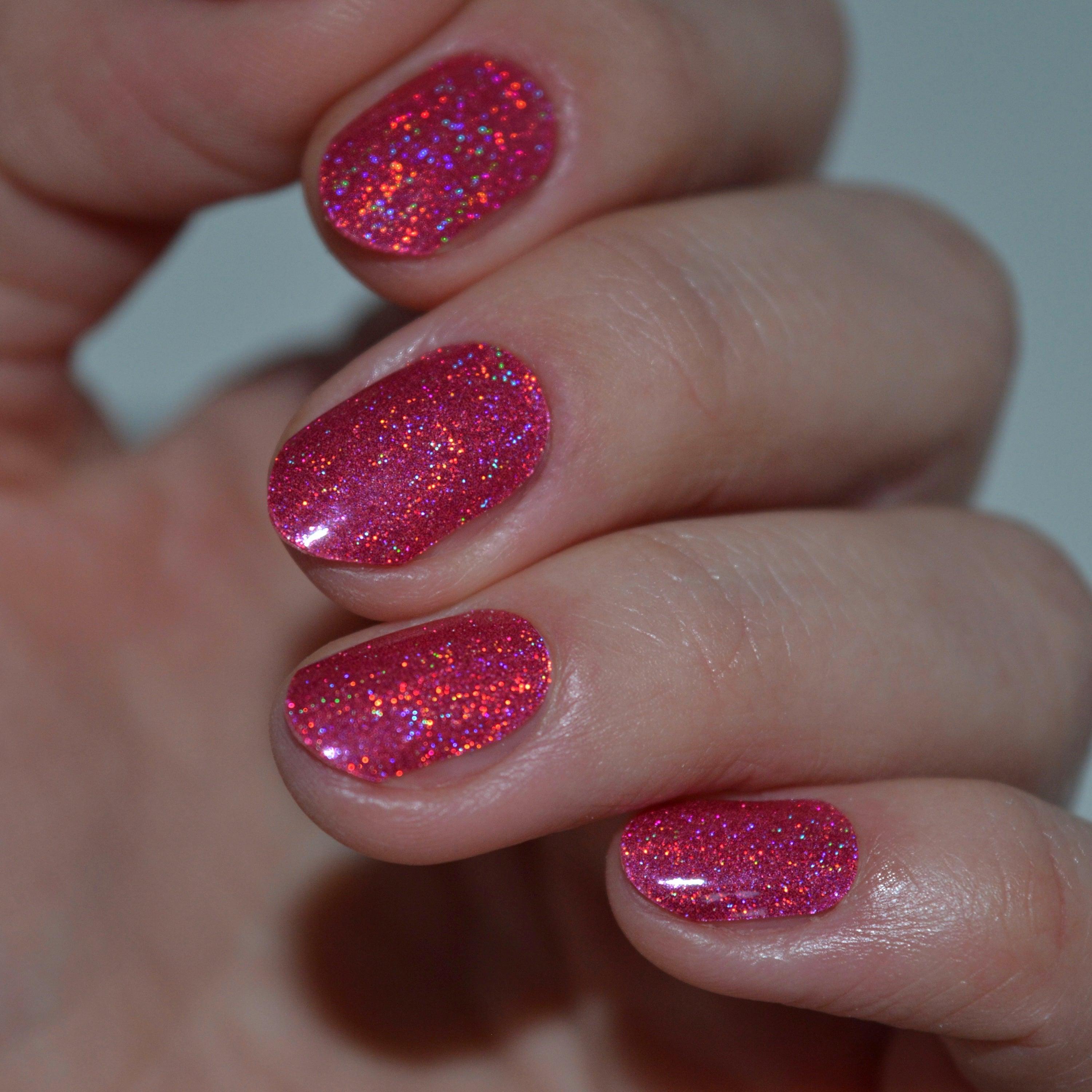 Holo Holo (Magenta) | Super Jellies DIY Hard Semi Cured Gel Nail Wraps