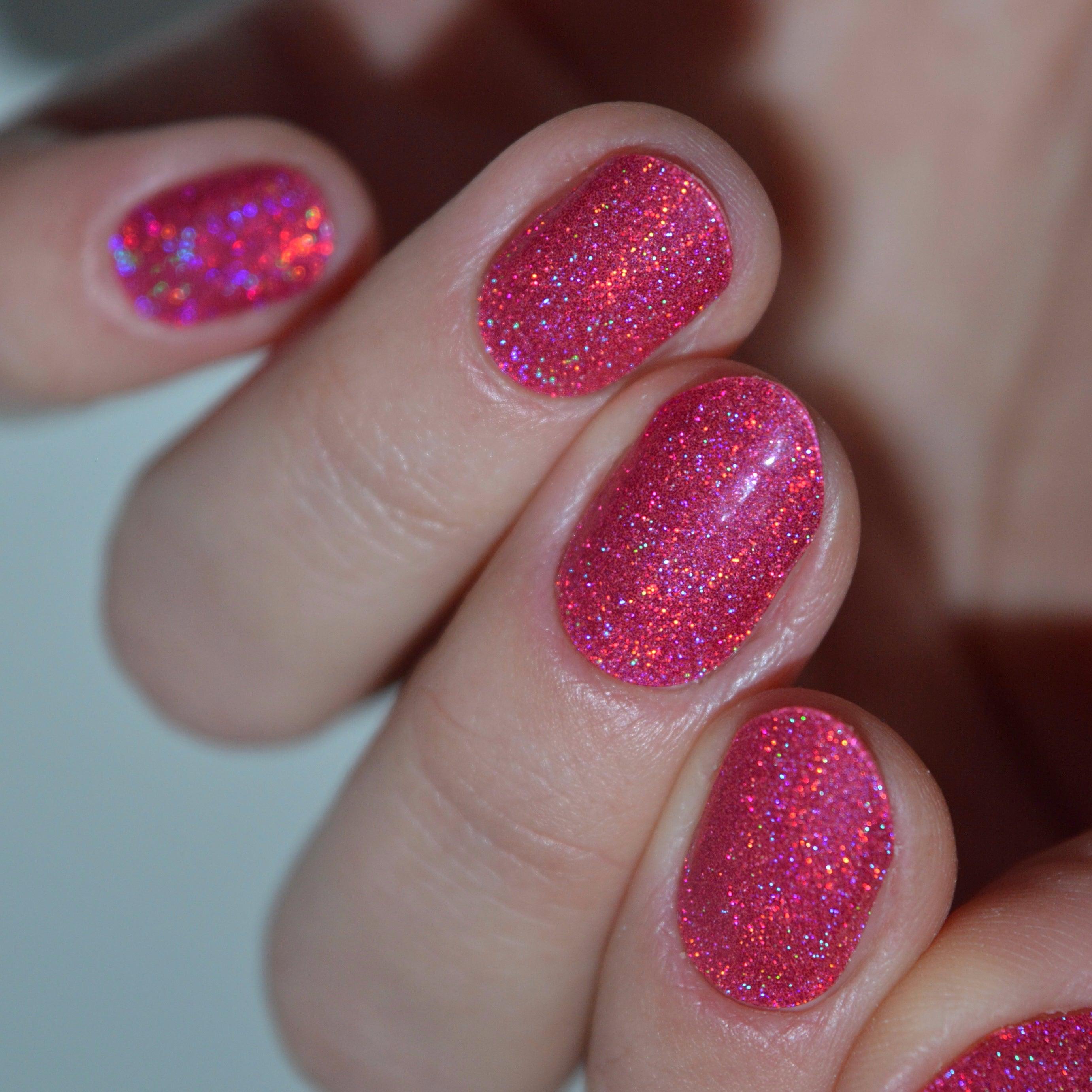 Holo Holo (Magenta) | Super Jellies DIY Hard Semi Cured Gel Nail Wraps