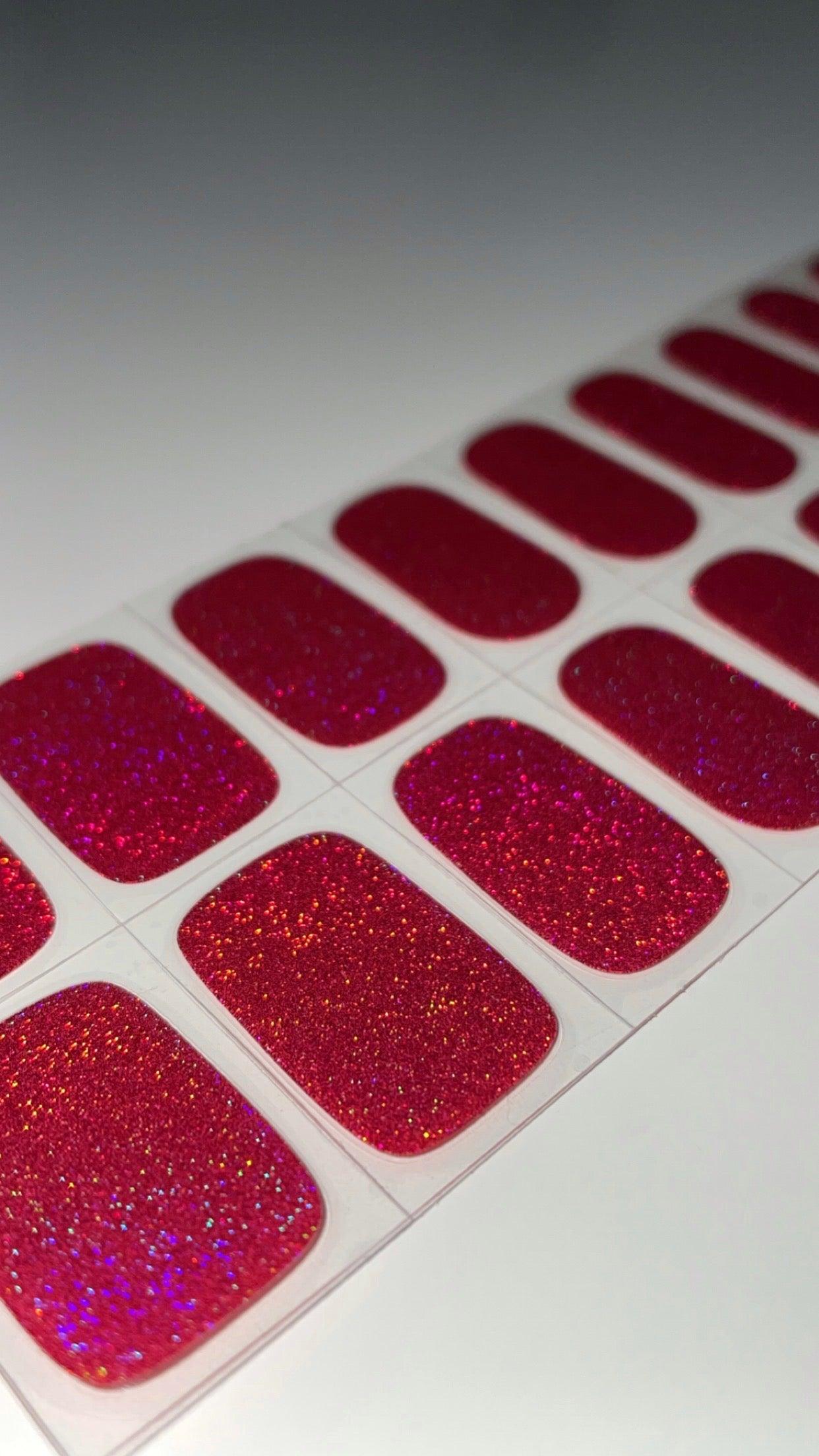 Holo Holo (Magenta) | Super Jellies DIY Hard Semi Cured Gel Nail Wraps