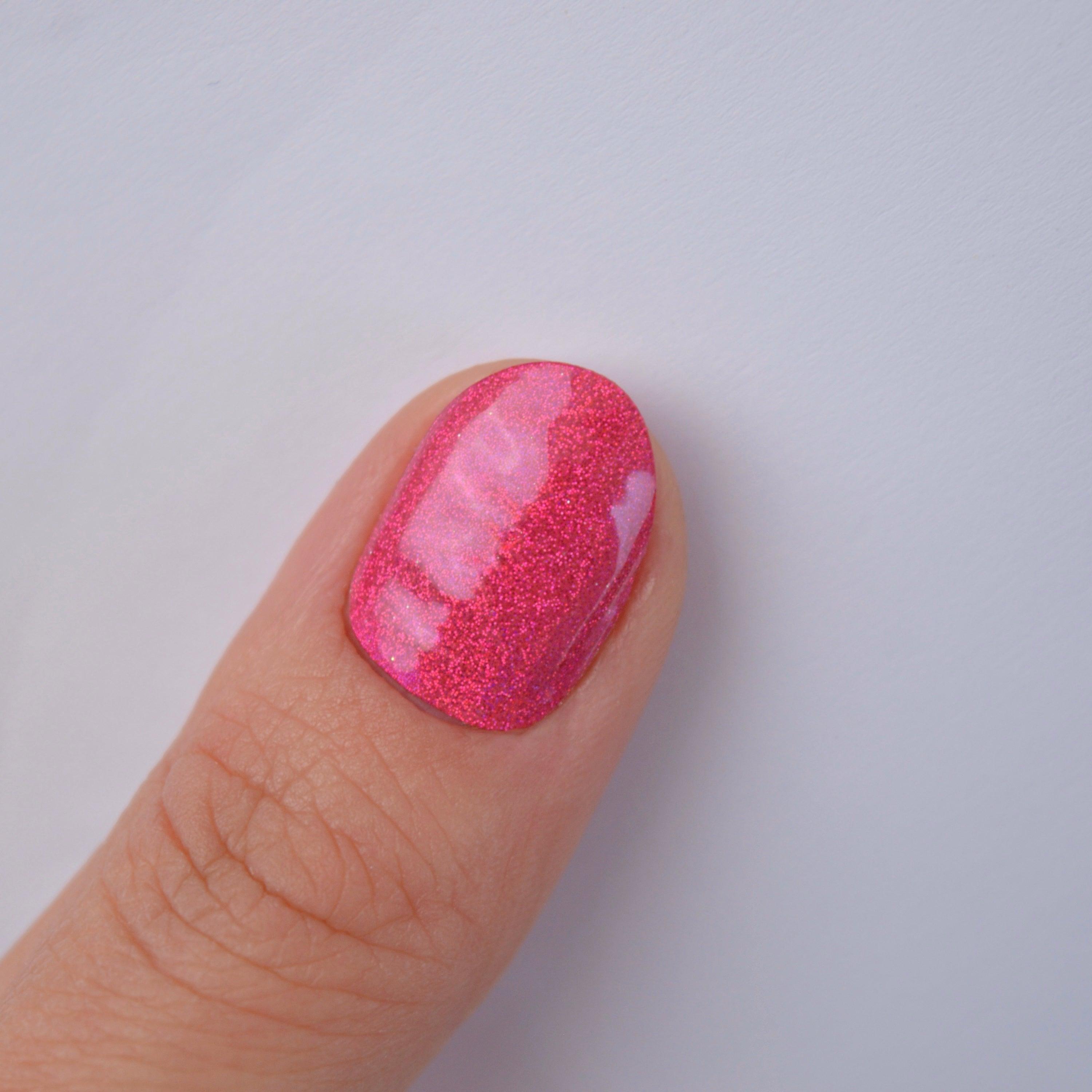 Holo Holo (Magenta) | Super Jellies DIY Hard Semi Cured Gel Nail Wraps