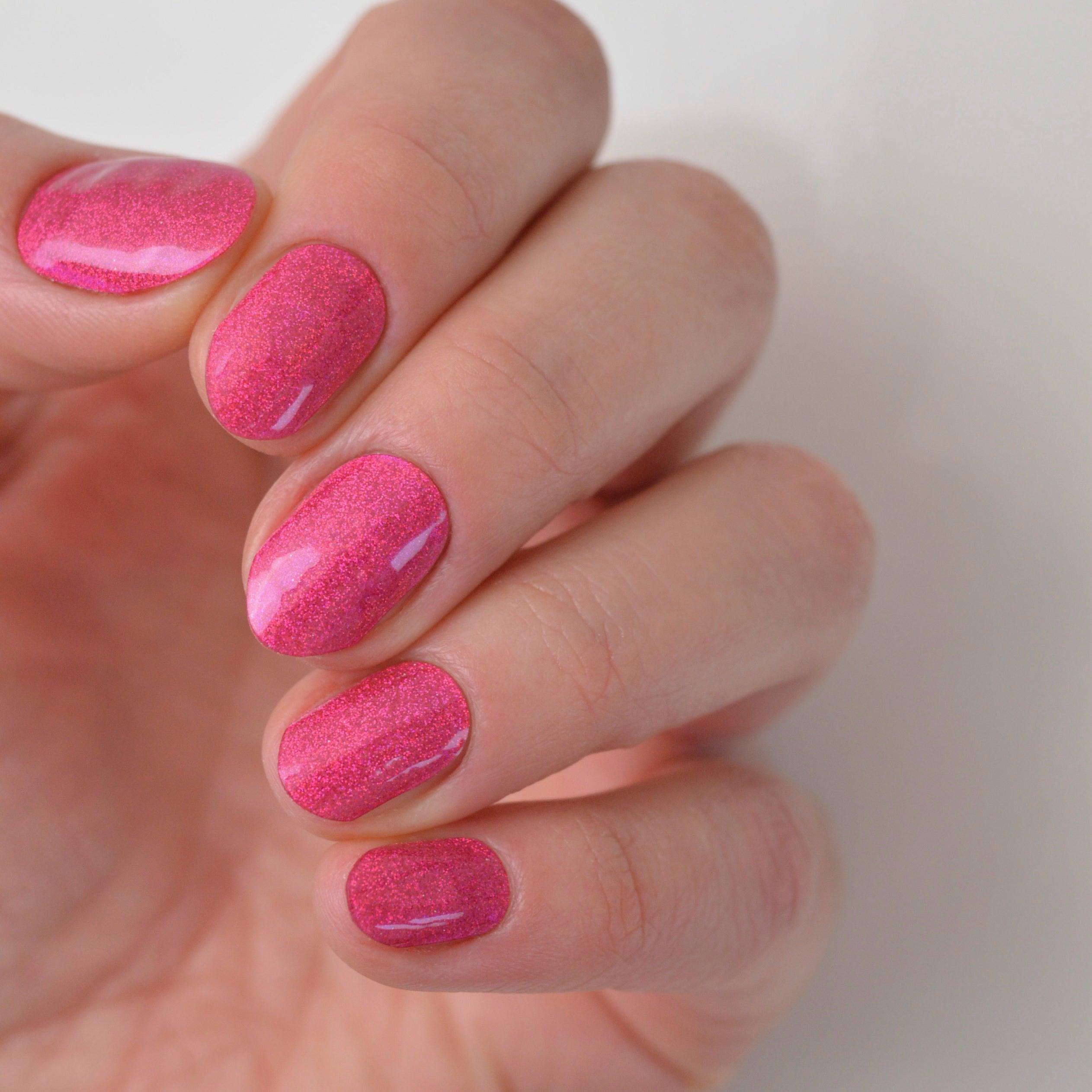 Holo Holo (Magenta) | Super Jellies DIY Hard Semi Cured Gel Nail Wraps