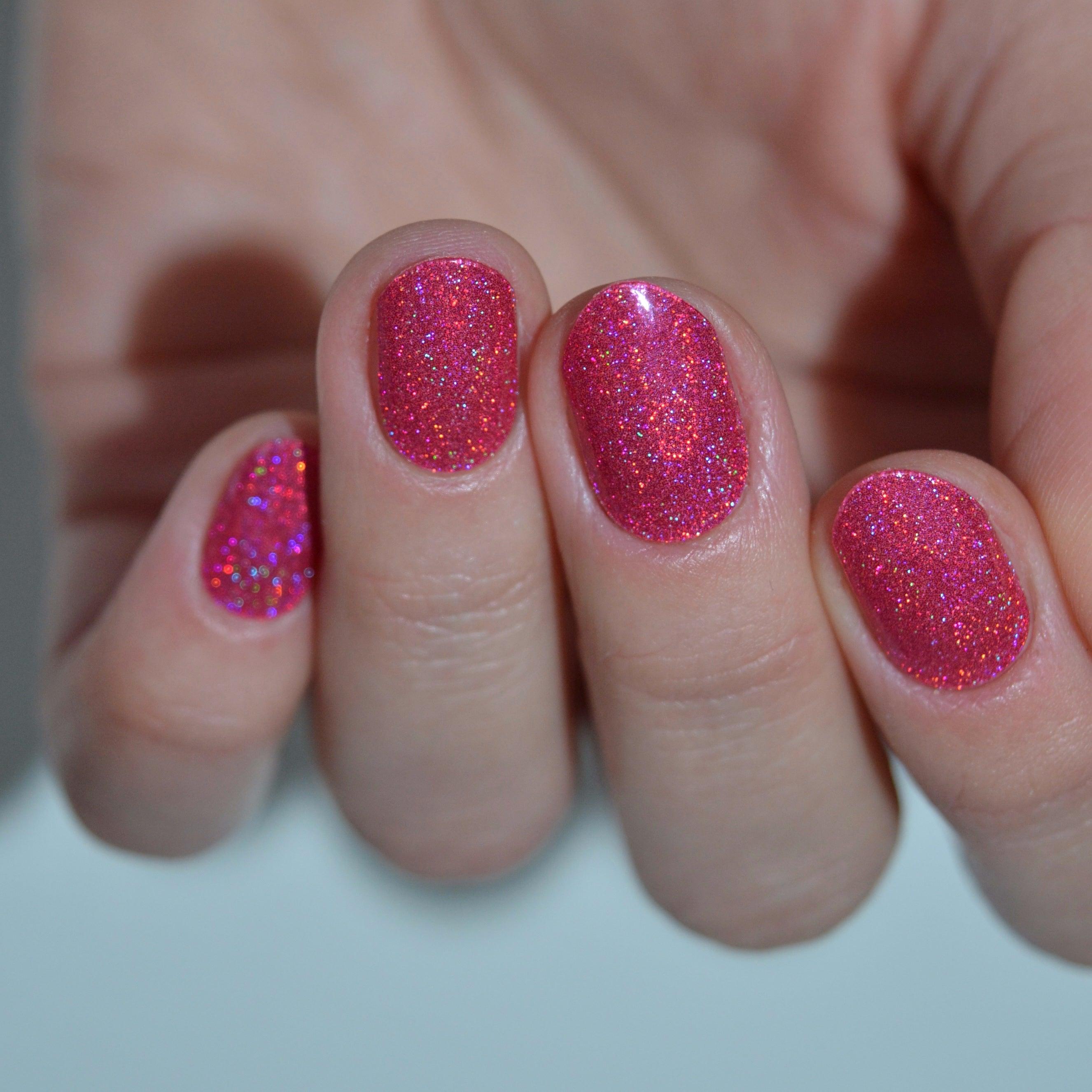Holo Holo (Magenta) | Super Jellies DIY Hard Semi Cured Gel Nail Wraps