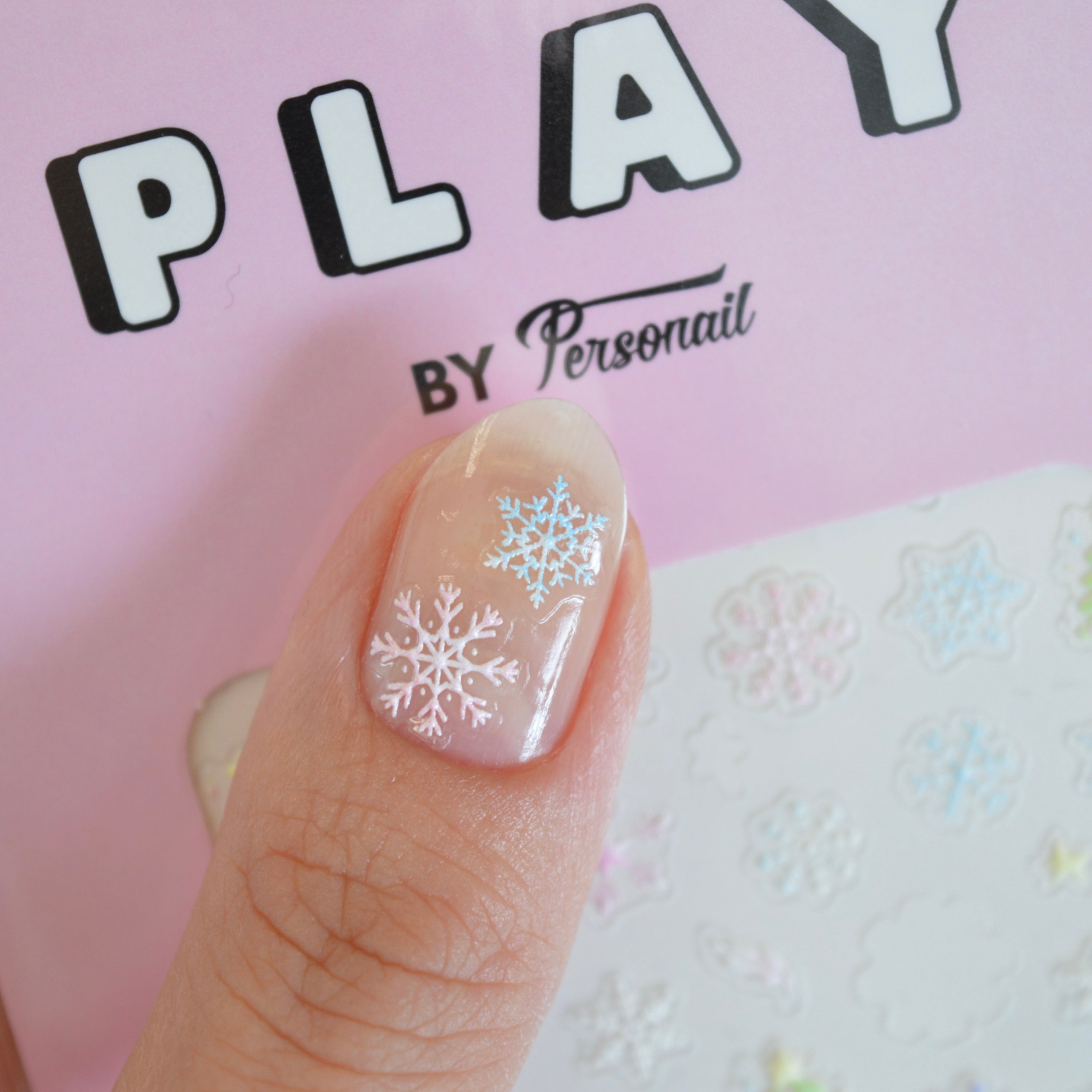 Frosty Tree PLAY Nail Art Sticker